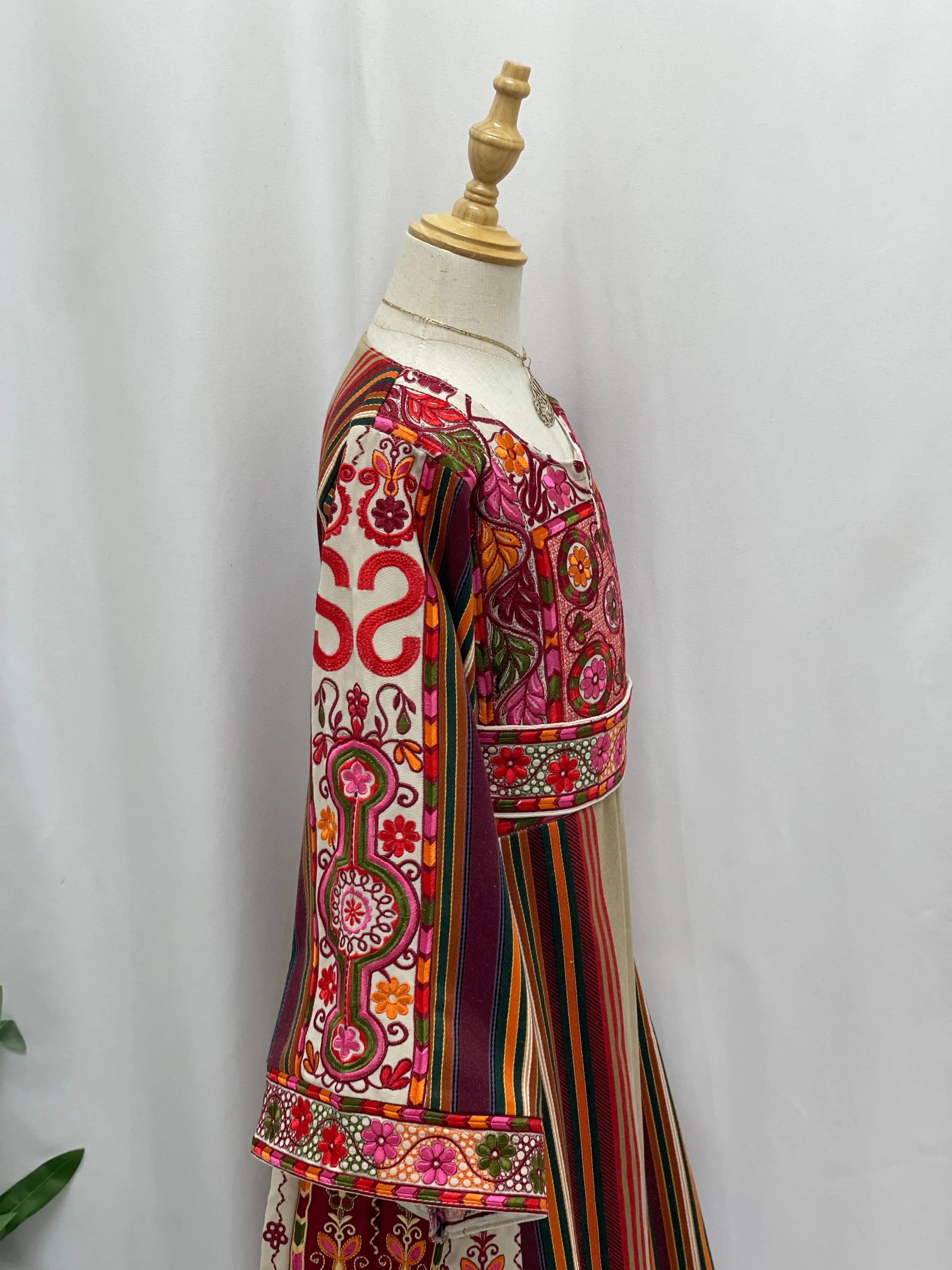 Lujain  Girls Majdalawi Embroidered Thoub Palestinian Elegance