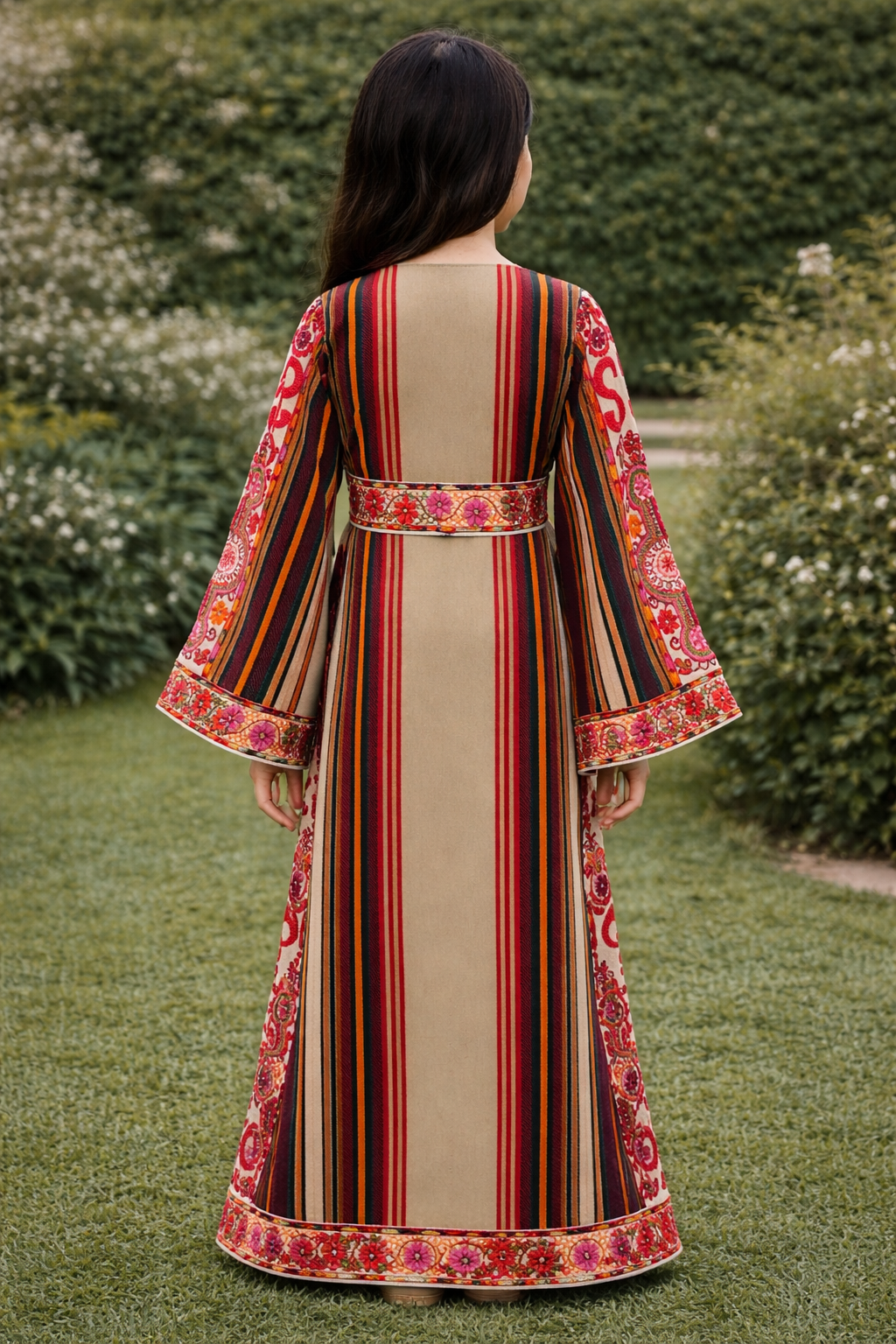 Lujain Girls Majdalawi Embroidered Thoub
