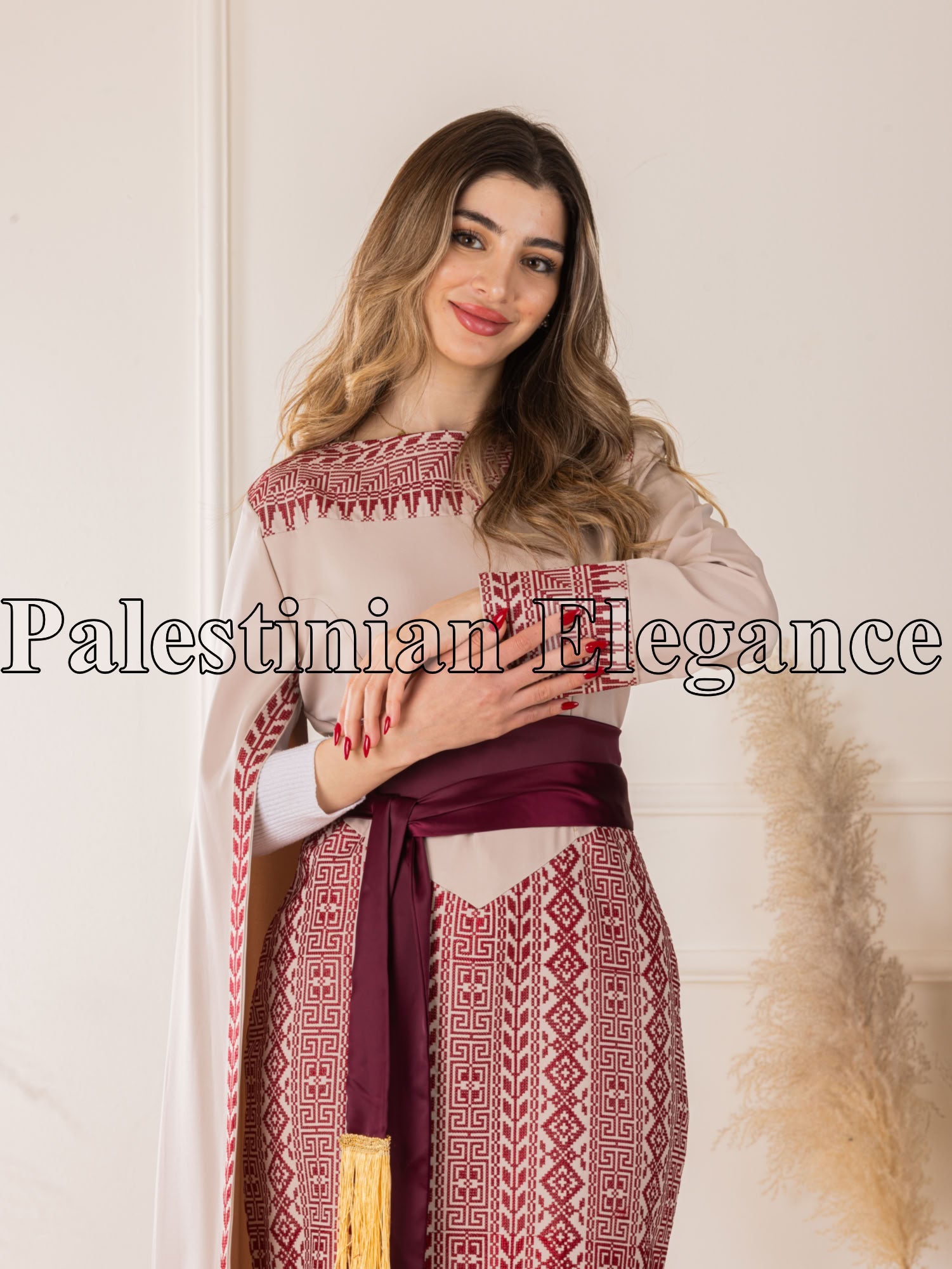 Modern Embroidered Dress | Modest Elegance for Special Occasions - Palestinian Elegance