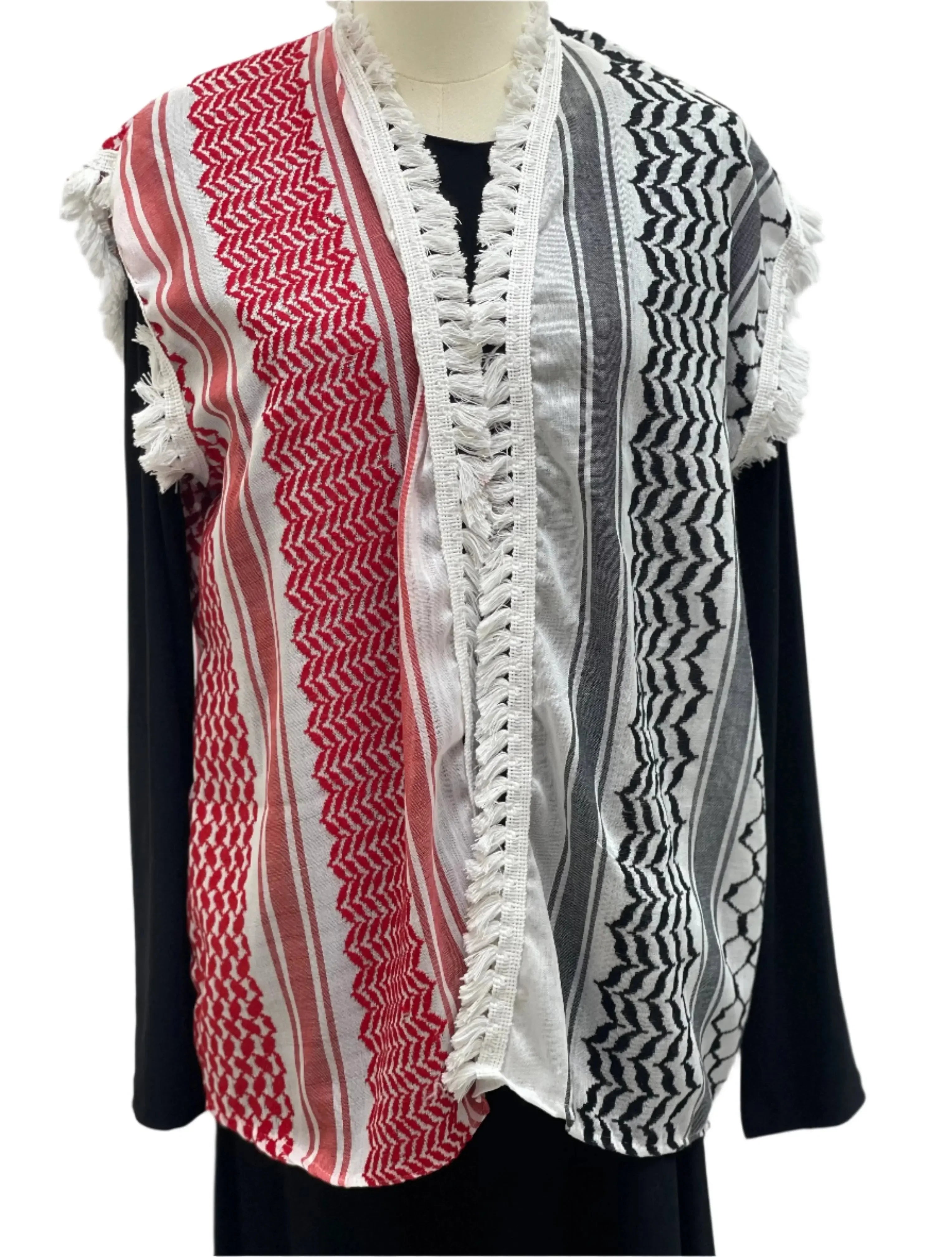 Multi-Color Kuffia Kimono Style: Tradition Meets Modern Elegance Palestinian Elegance
