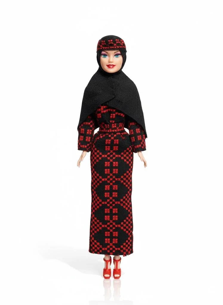 Nejma Palestinian Heritage Doll - Assorted Tatreez Design Palestinian Elegance