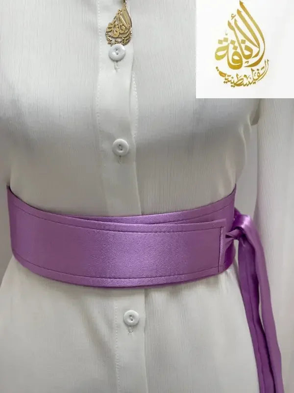 New Color Satin Belt - Palestinian Elegance