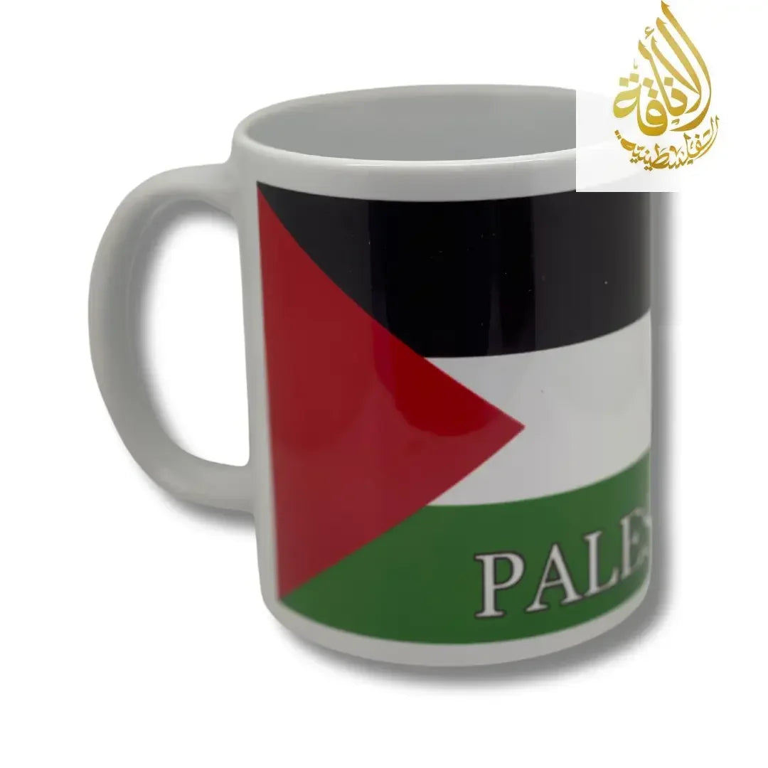 Palestine Coffee Cups with Diverse Palestinian Symbols Palestinian Elegance