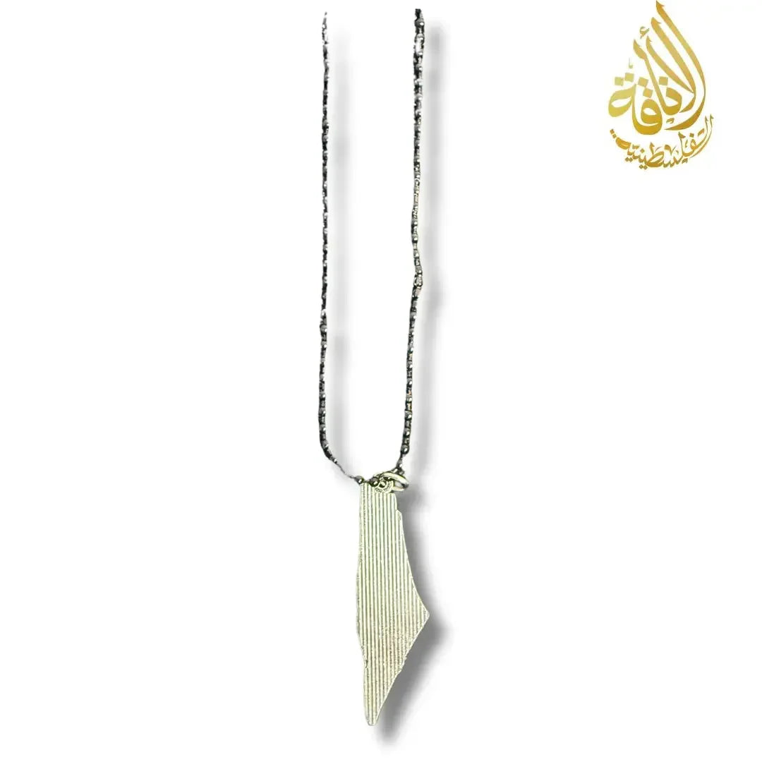 Palestine Map Necklace Palestinian Elegance
