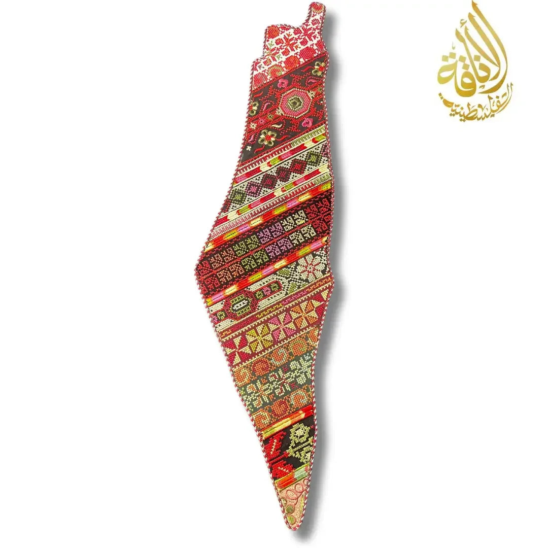 Palestine-Shaped Embroidered Home Decor - Exquisite Craftsmanship Palestinian Elegance