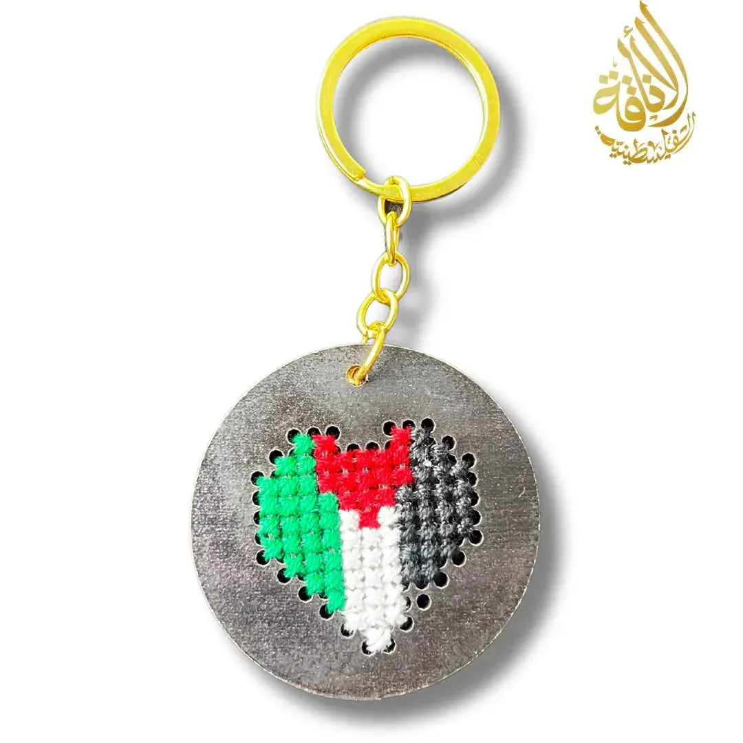 Palestine Tatreez Map on Wood - Diamond, Circle, and Rectangle Designs Palestinian Elegance