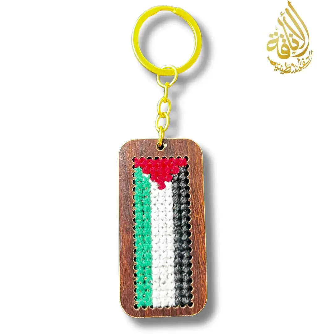 Palestine Tatreez Map on Wood - Diamond, Circle, and Rectangle Designs Palestinian Elegance