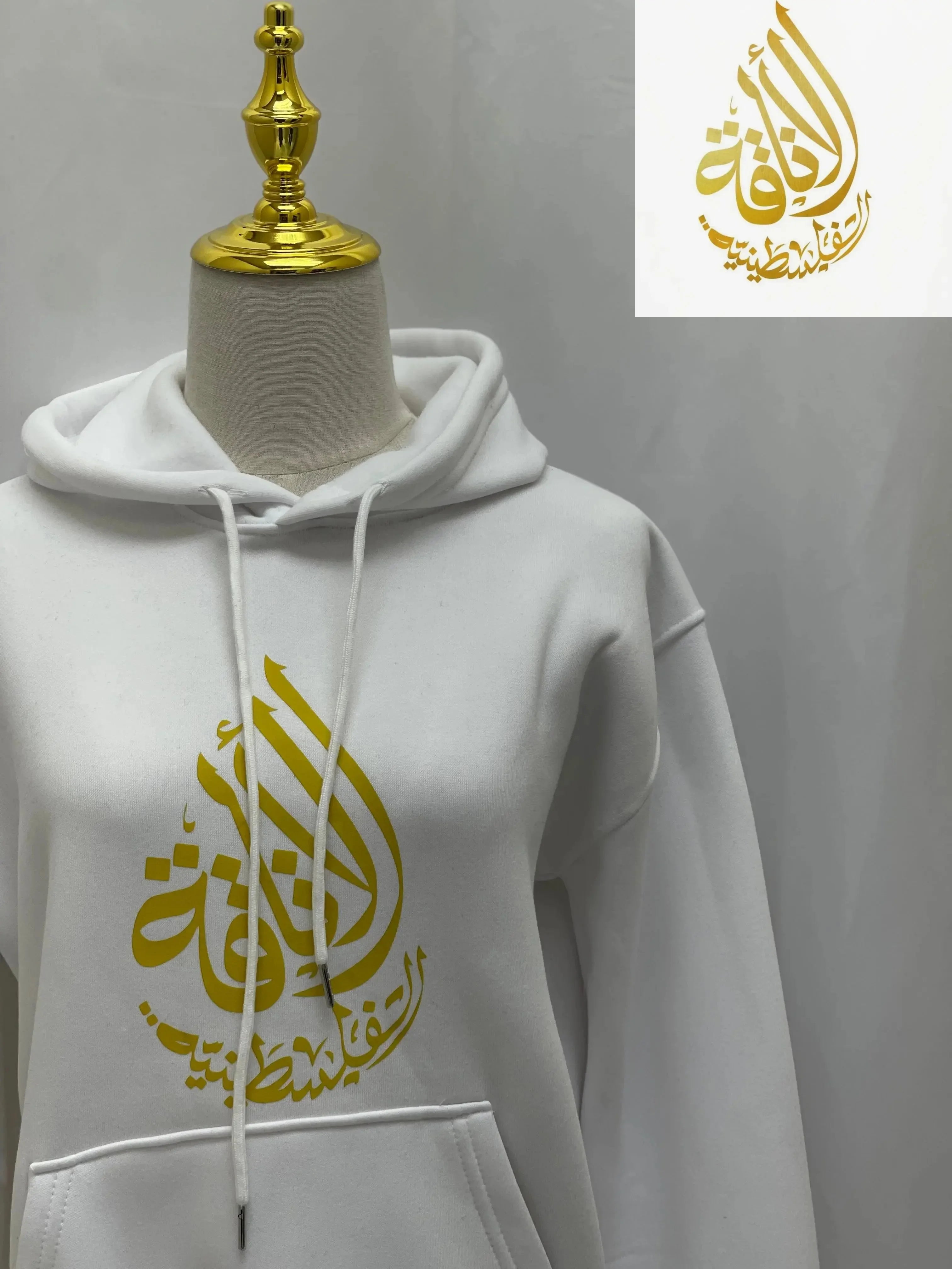 Palestinian Heritage Hoodie Elegant Design Inspired by Traditional Villages Palestinian Elegance