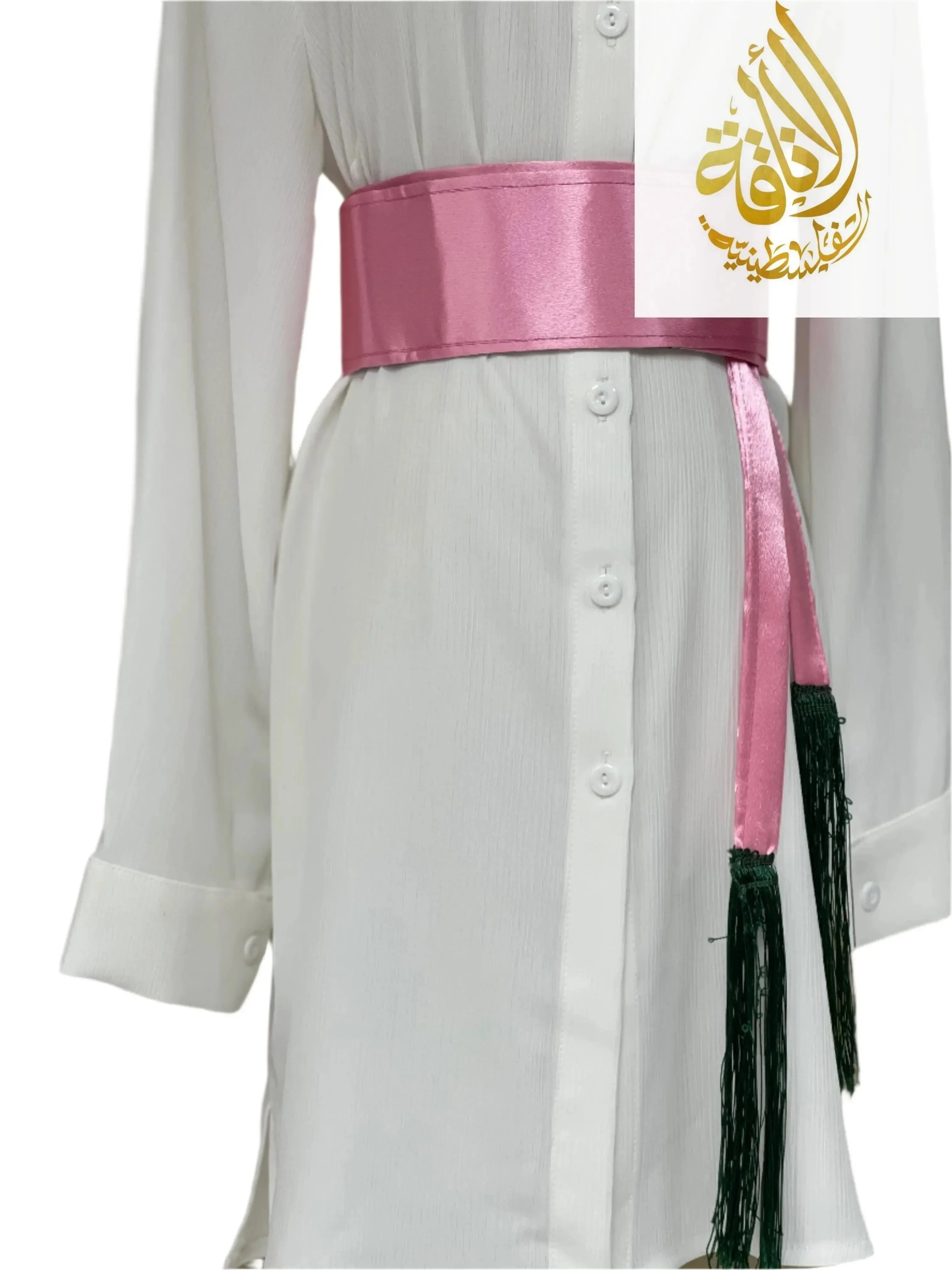 Pink Satin Belt: Luxurious Elegance & Feminine Charm - Palestinian Elegance Pink Satin Belt: Luxurious Elegance & Feminine Charm - Palestinian Elegance