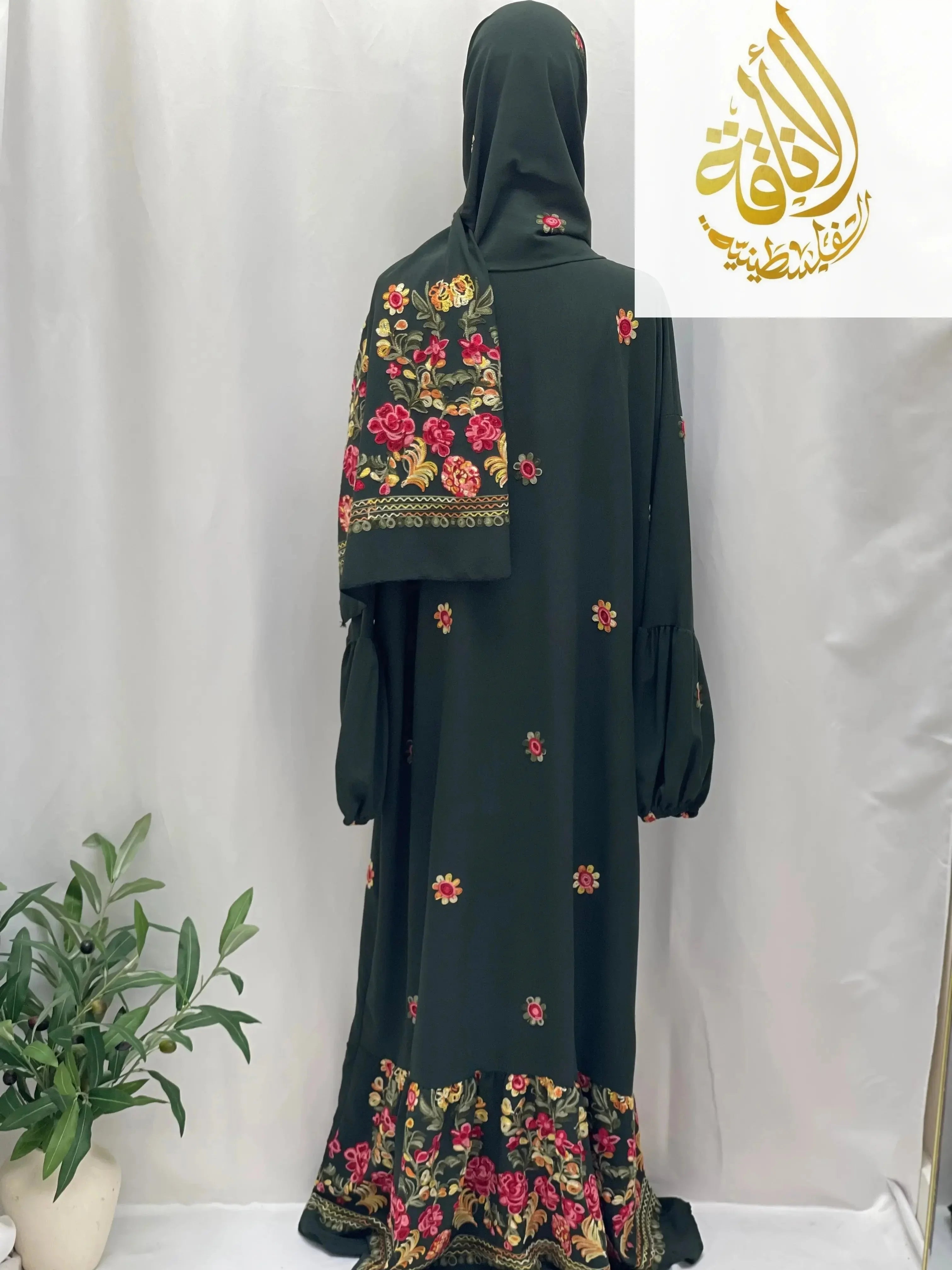 Prayer Dress with Attached Hijab - Modesty & Comfort - Palestinian Elegance