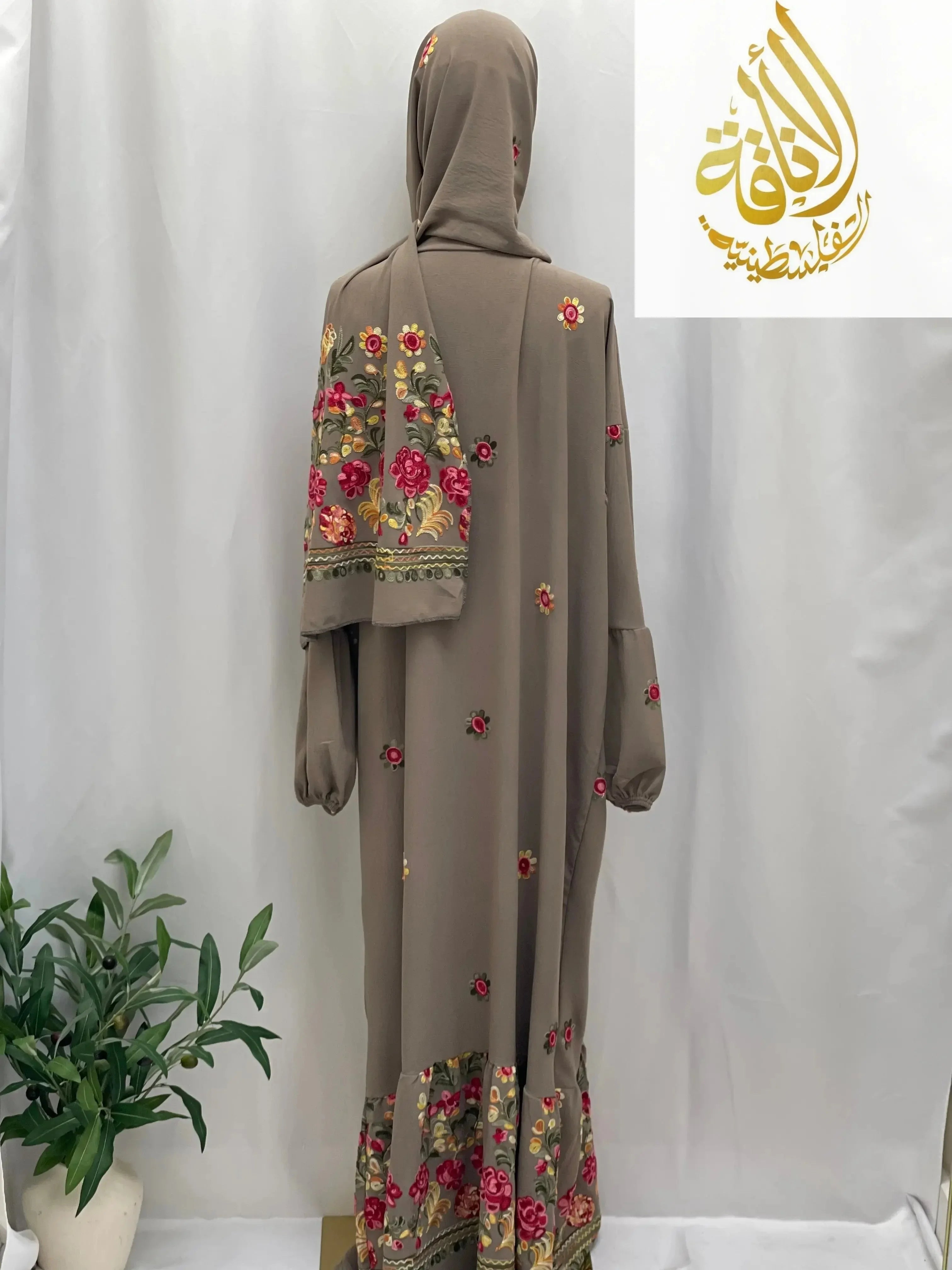 Prayer Dress with Attached Hijab - Modesty & Comfort - Palestinian Elegance