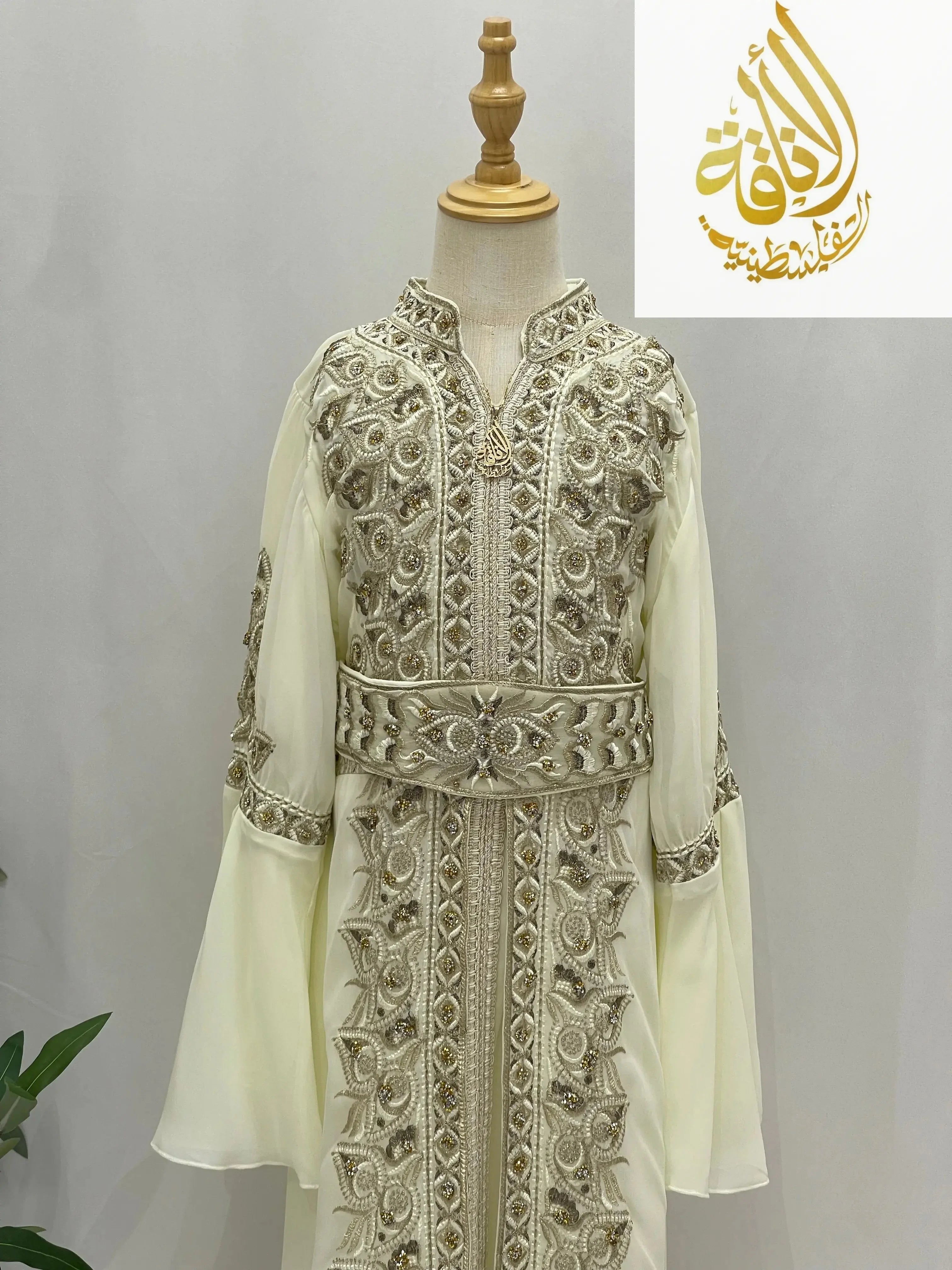 Princess Sara Girls Kaftan ￼ - Palestinian Elegance