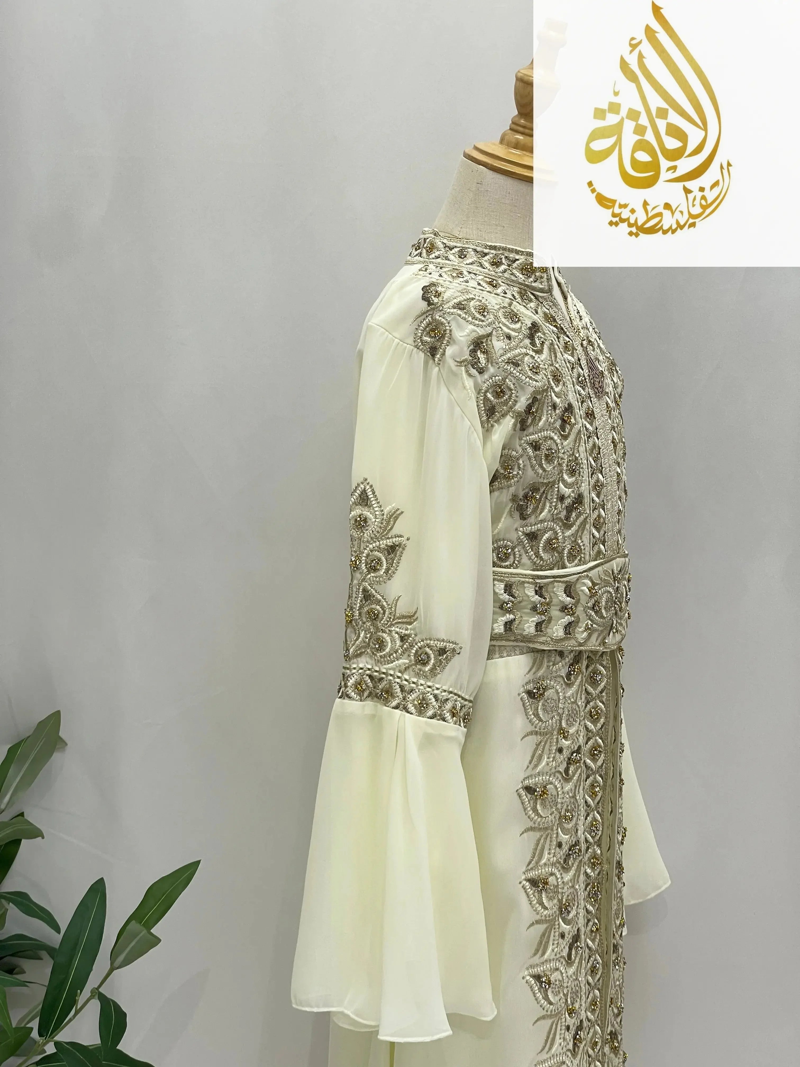 Princess Sara Girls Kaftan ￼ - Palestinian Elegance