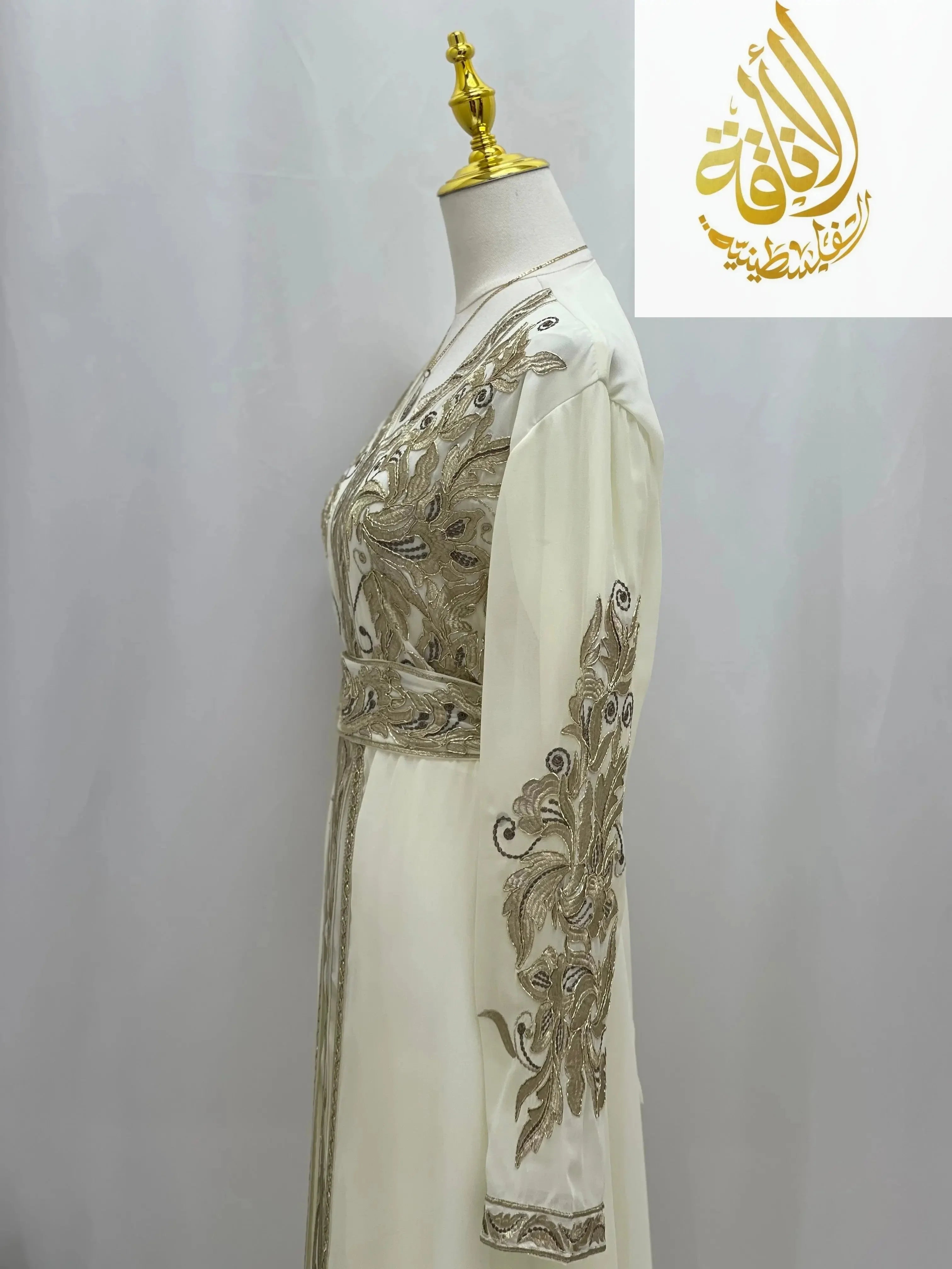 Princess Sara Girls Kaftan ￼ - Palestinian Elegance