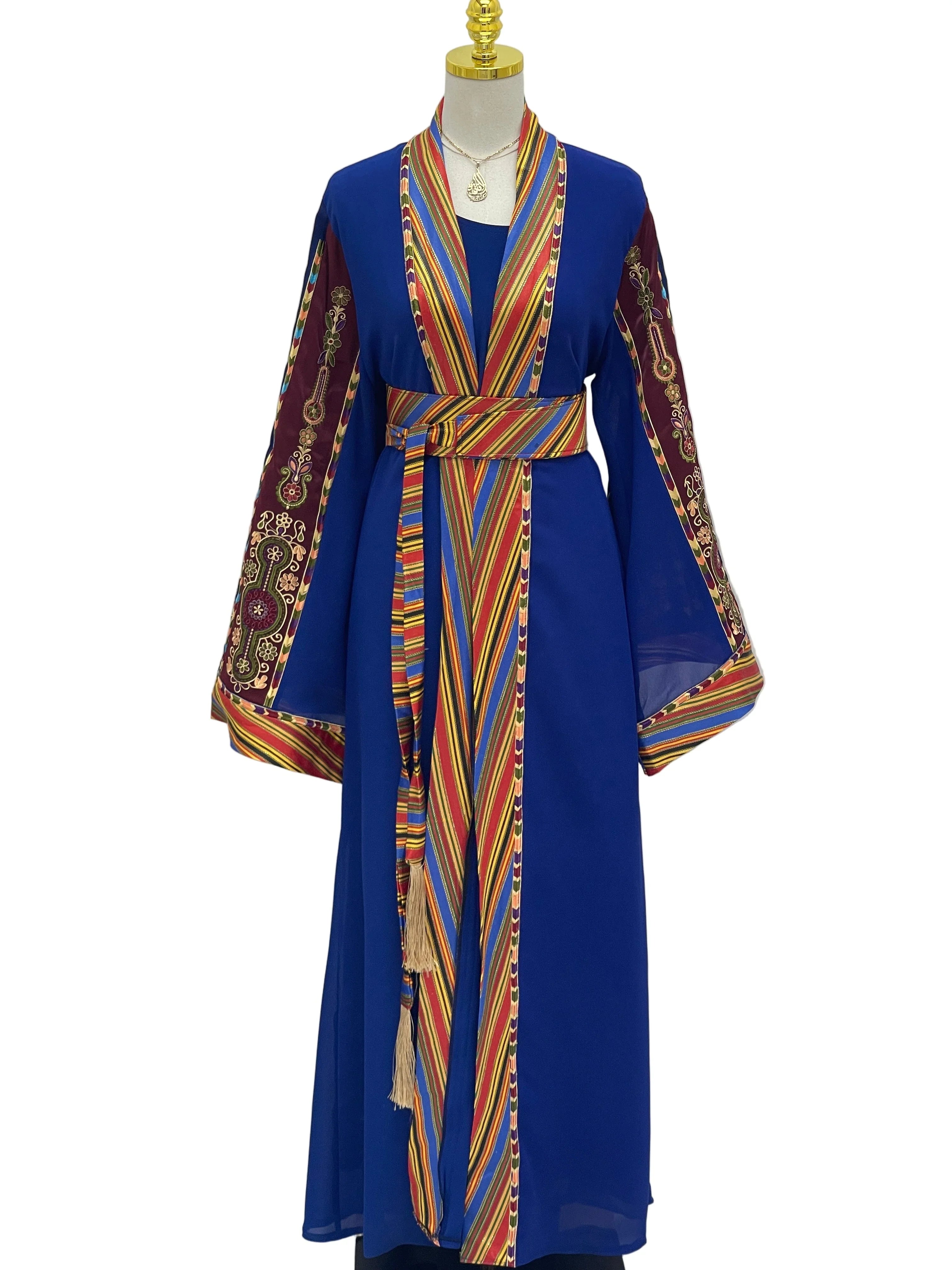 Royal Malak Open Abaya - A Perfect Fusion Of Tradition Palestinian Elegance