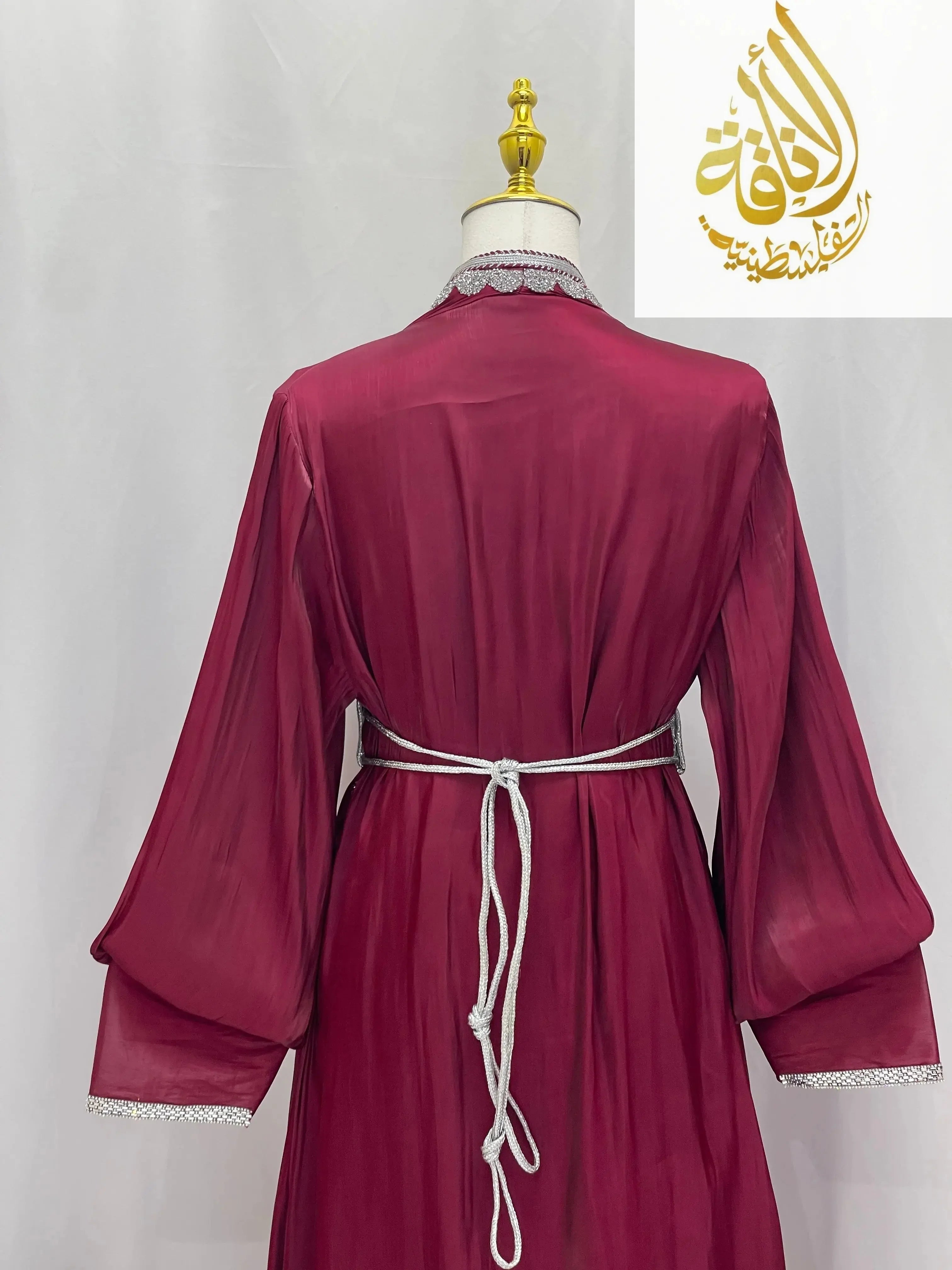 Sahar Fancy Kaftan | Elegant Modest Eveningwear - Palestinian Elegance
