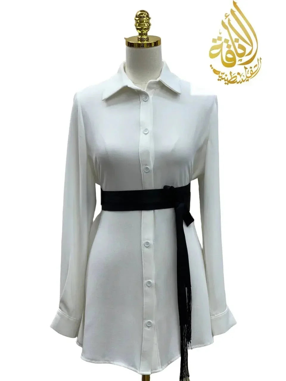 Satin Belt Wide Palestinian Elegance