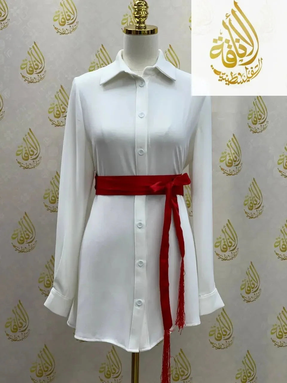 Satin Belt Wide Palestinian Elegance