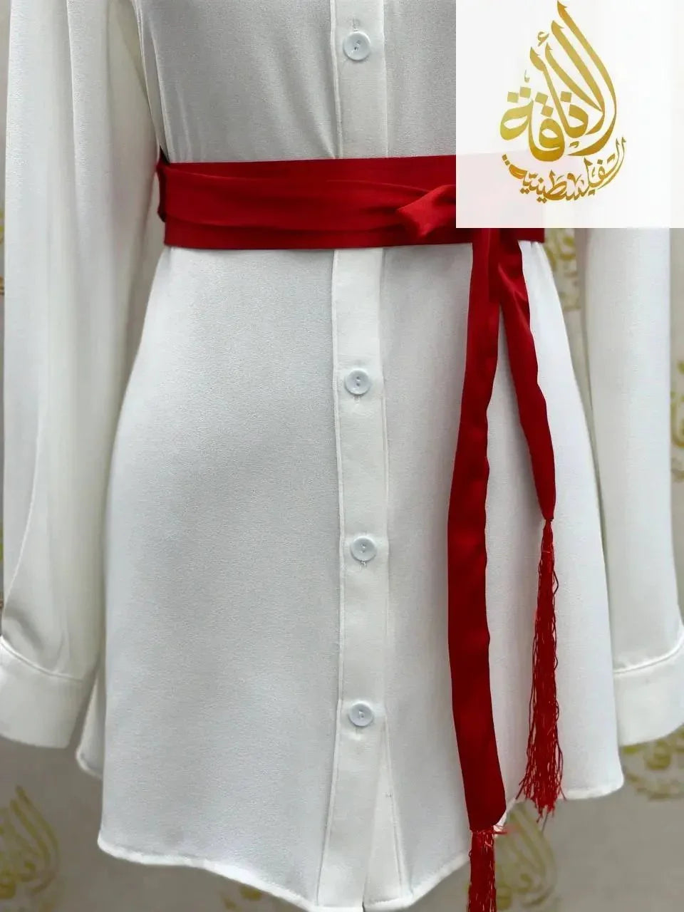 Satin Belt Wide Palestinian Elegance