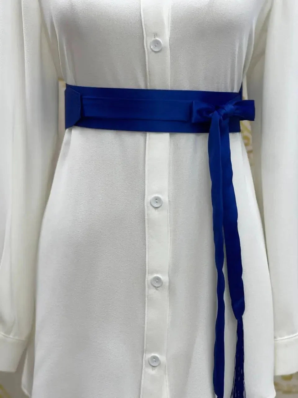 Satin Belt Wide Palestinian Elegance