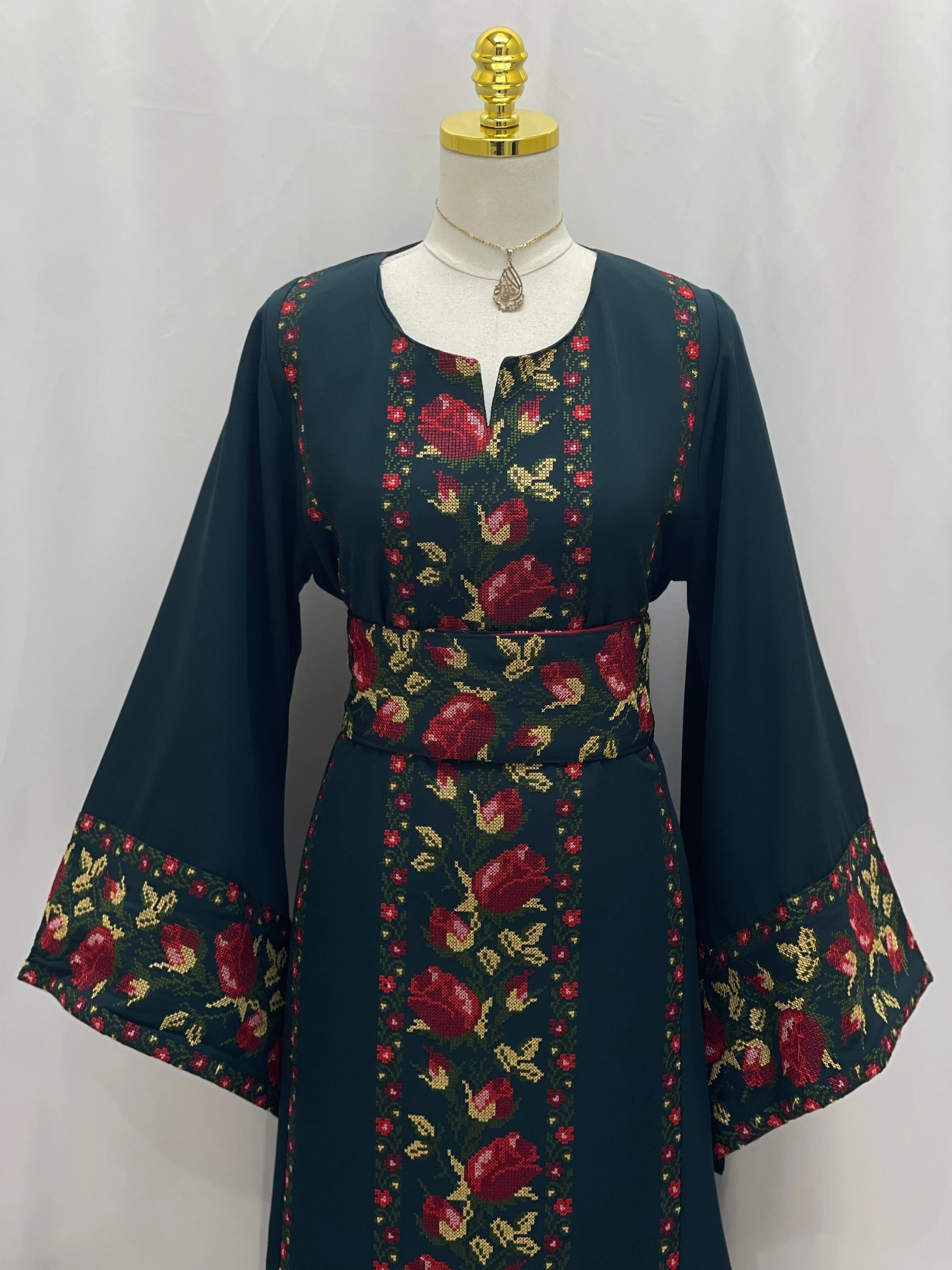 Shaqaeq Embroidered Thobe Offering Both Tradition and Modern Elegance - Palestinian Elegance