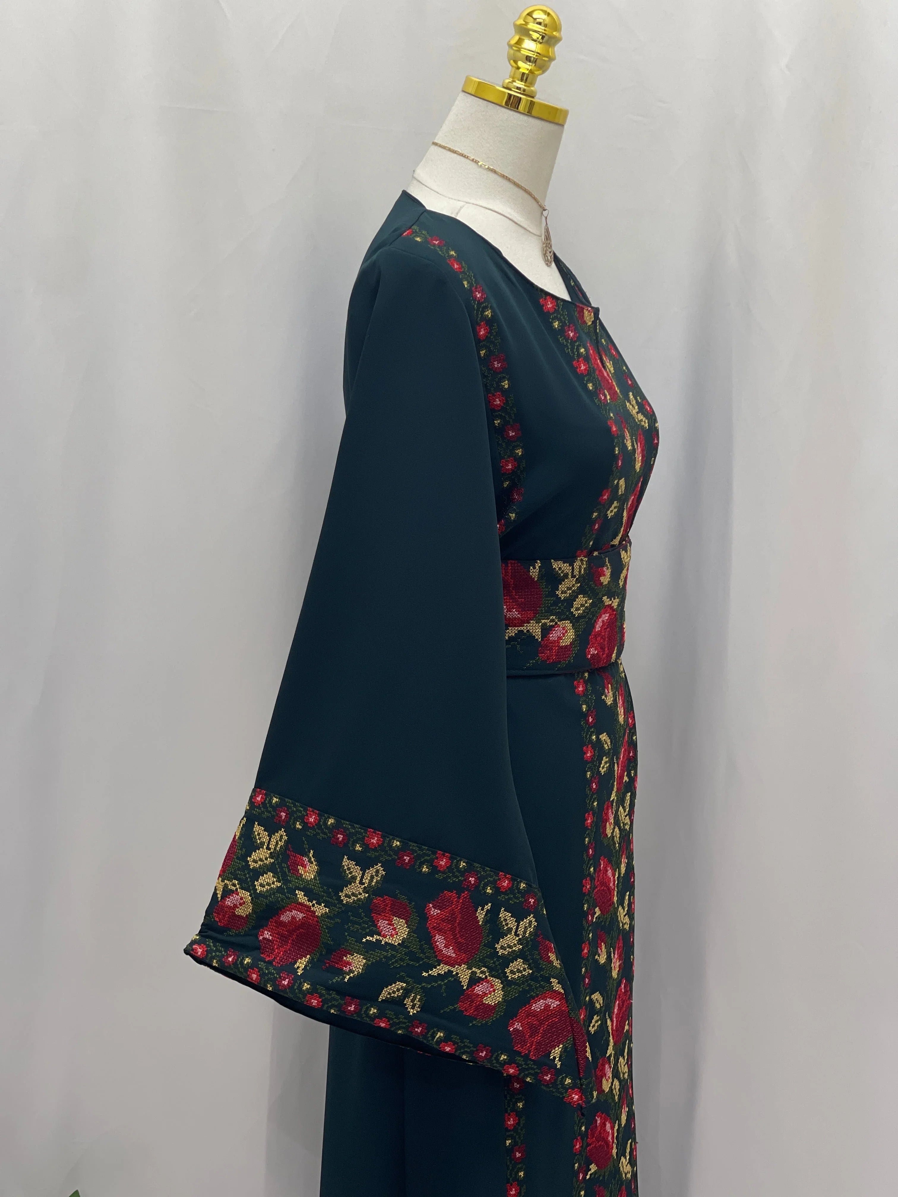 Shaqaeq Embroidered Thobe Offering Both Tradition and Modern Elegance - Palestinian Elegance