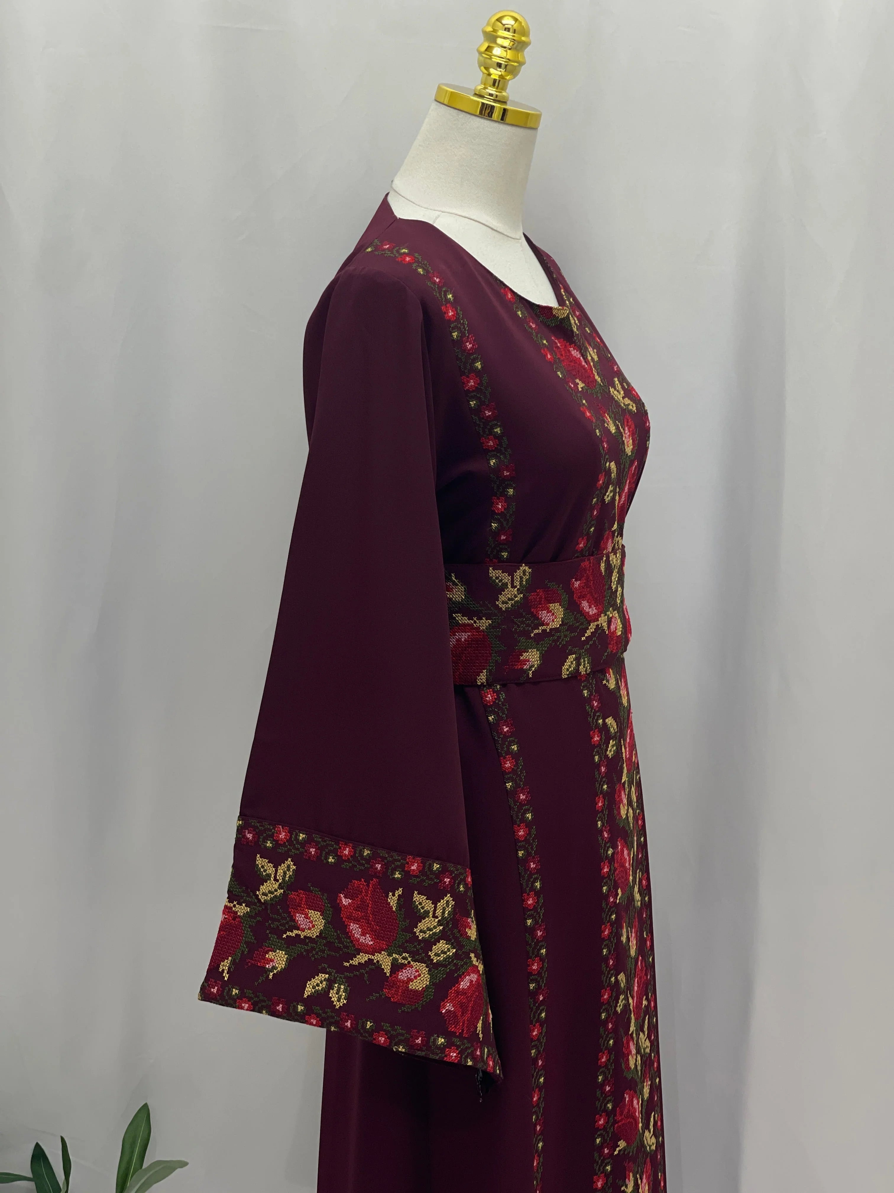 Shaqaeq Embroidered Thobe Offering Both Tradition and Modern Elegance - Palestinian Elegance