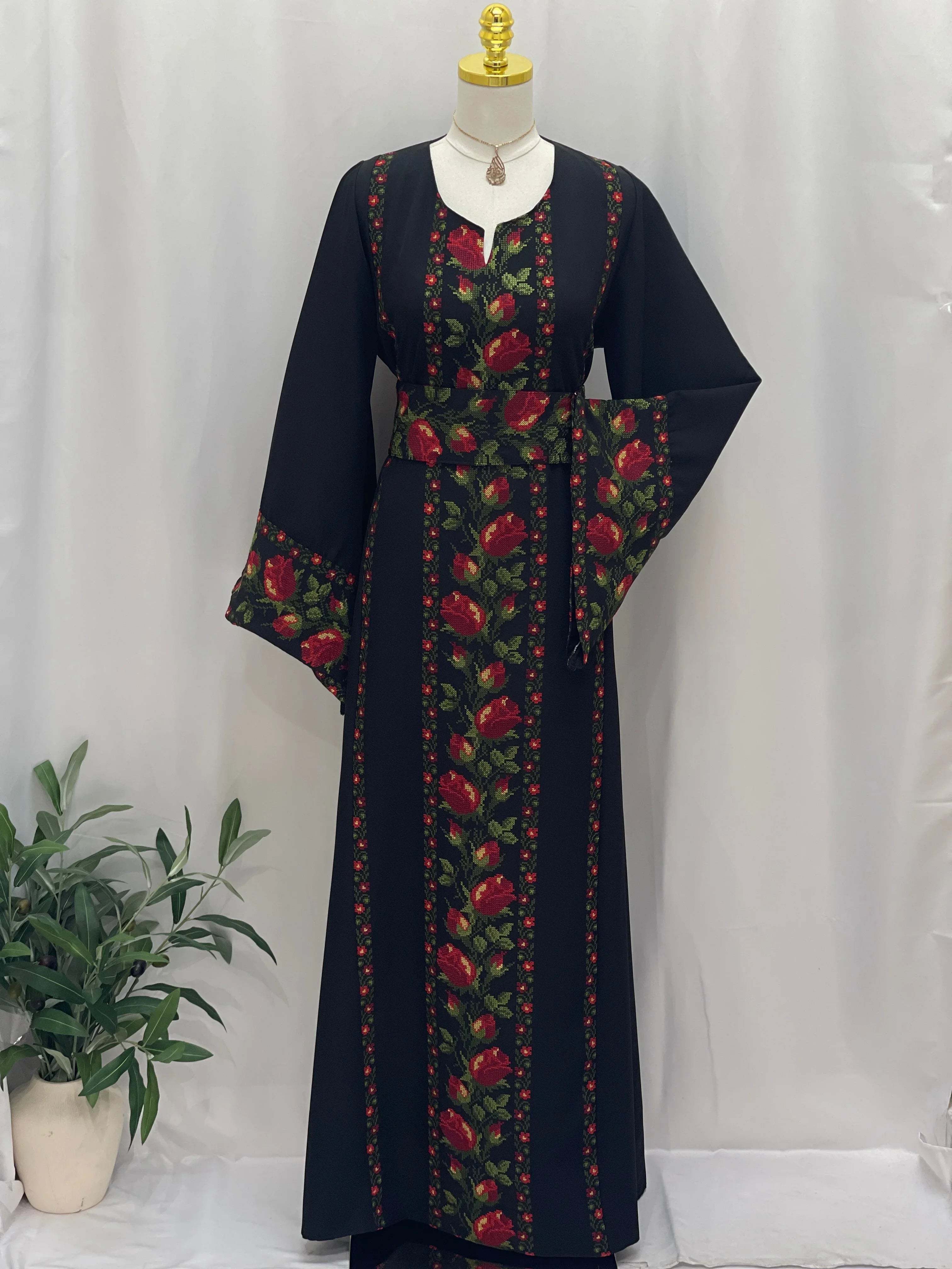 Shaqaeq Embroidered Thobe Offering Both Tradition and Modern Elegance - Palestinian Elegance