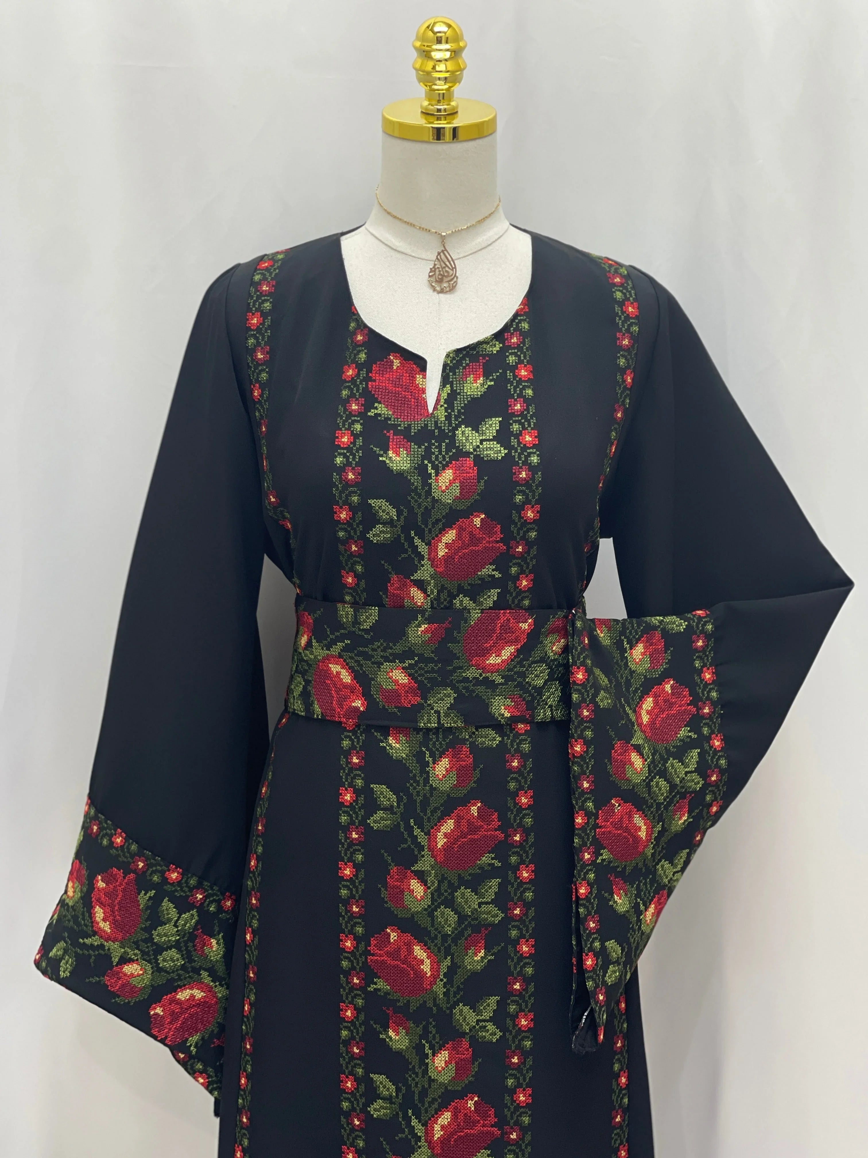 Shaqaeq Embroidered Thobe Offering Both Tradition and Modern Elegance - Palestinian Elegance