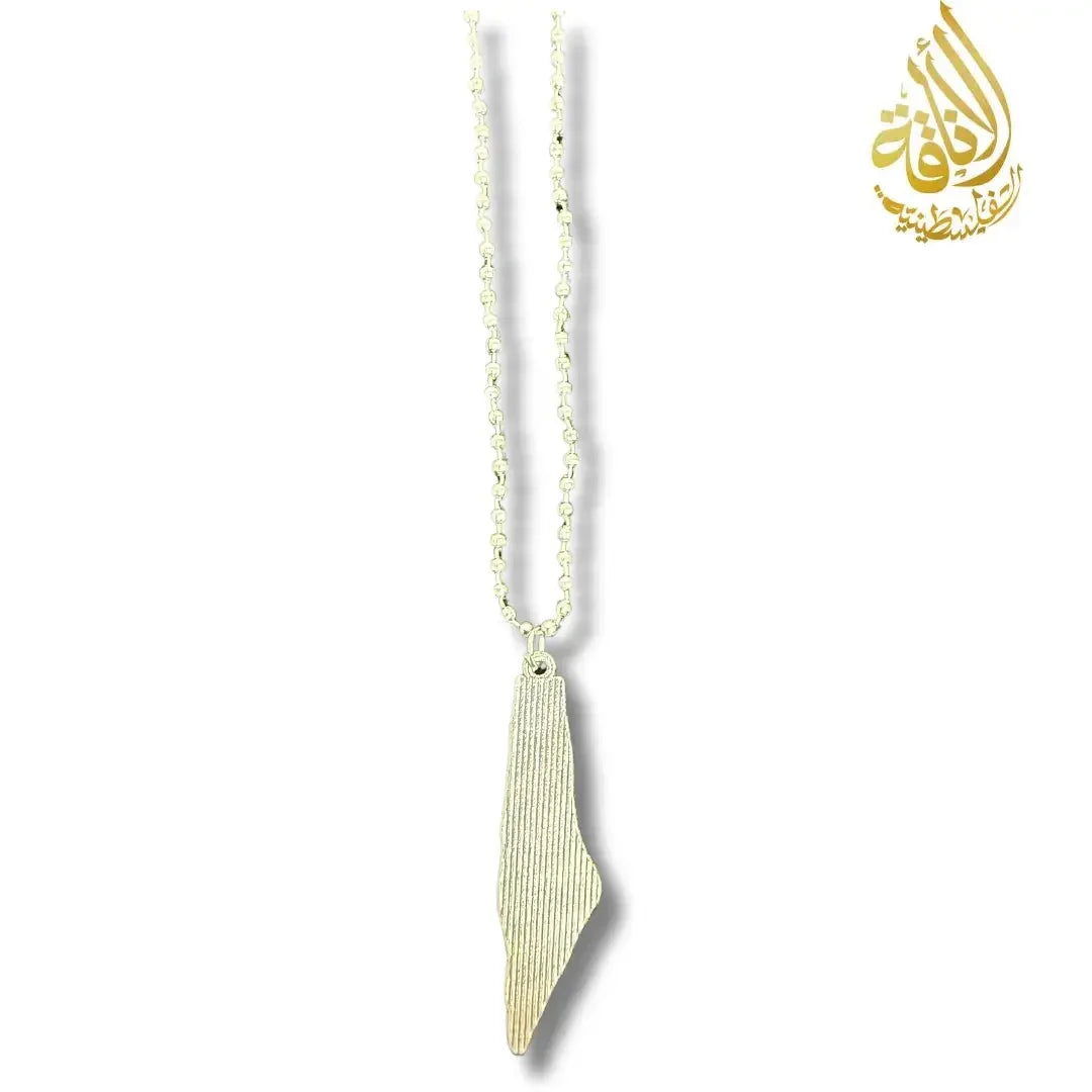 Silver Kuffiyeh Design Necklace Palestinian Elegance