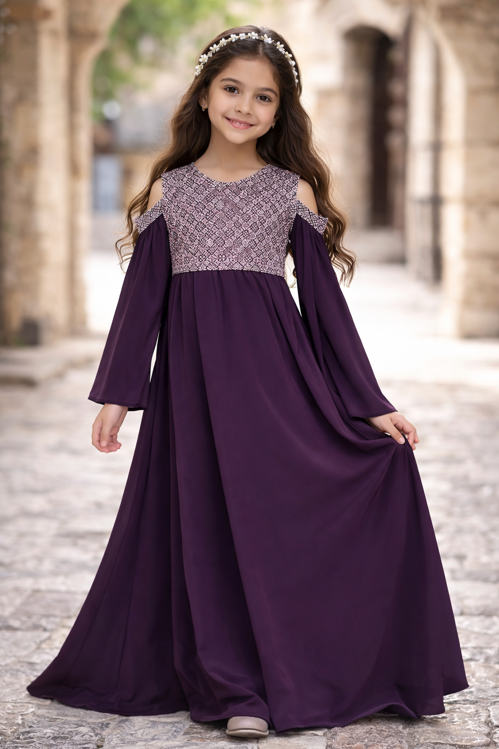 Charming Girls Embroidered Dress: Elegance & Comfort for Every Occasion