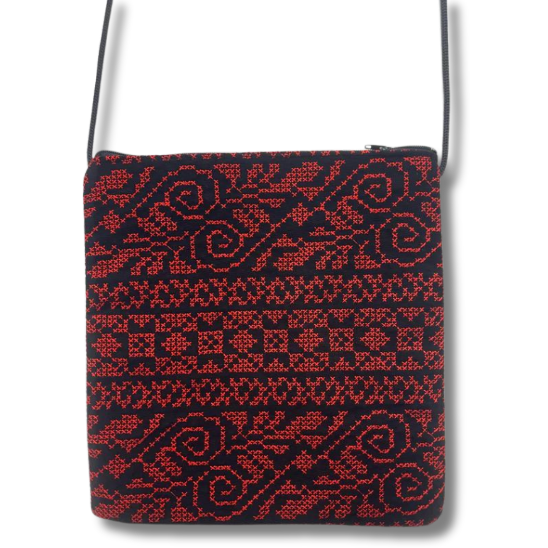 Stylish Crossbody Embroidered Bag - Functional & Eye-Catching Accessory Palestinian Elegance