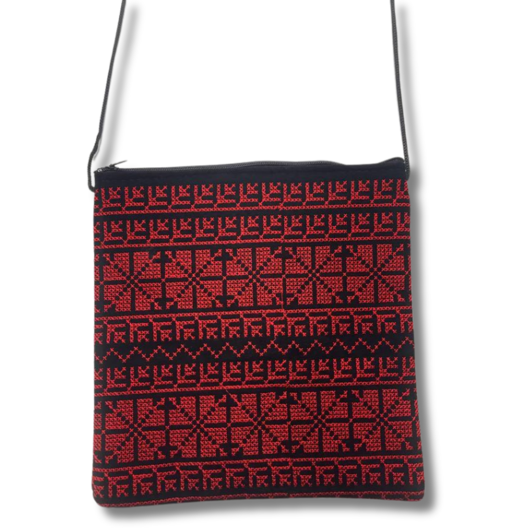 Stylish Crossbody Embroidered Bag - Functional & Eye-Catching Accessory Palestinian Elegance