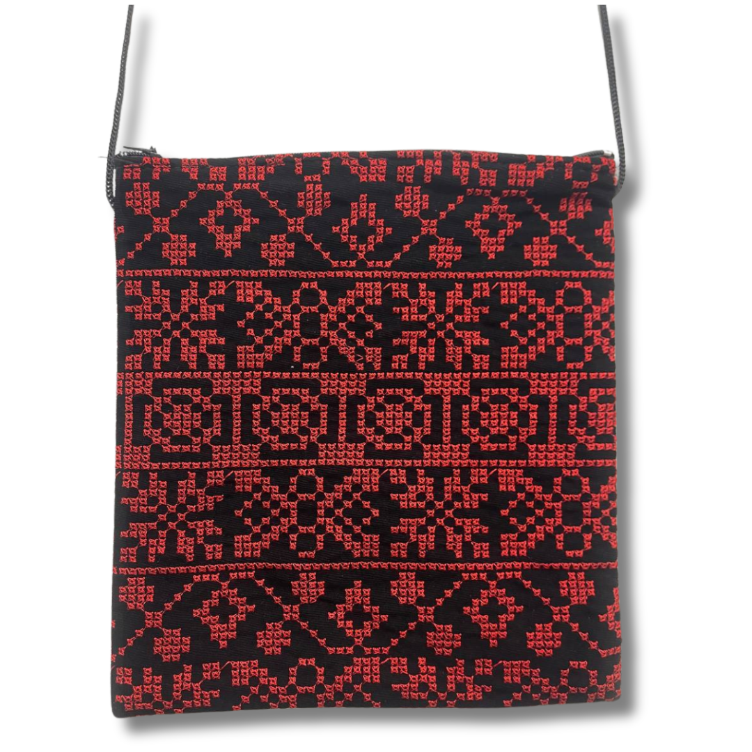 Stylish Crossbody Embroidered Bag - Functional & Eye-Catching Accessory Palestinian Elegance