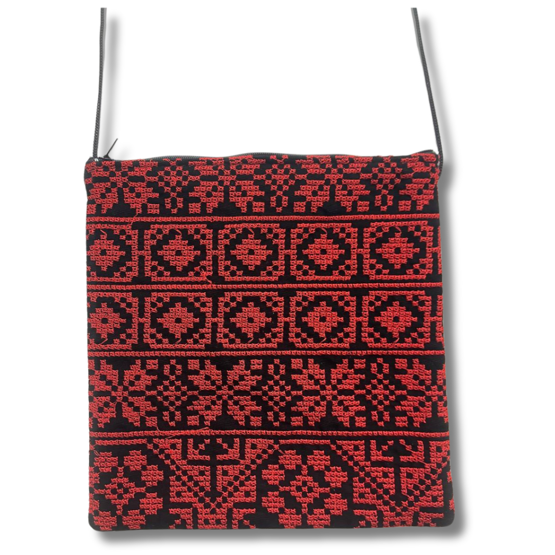 Stylish Crossbody Embroidered Bag - Functional & Eye-Catching Accessory Palestinian Elegance