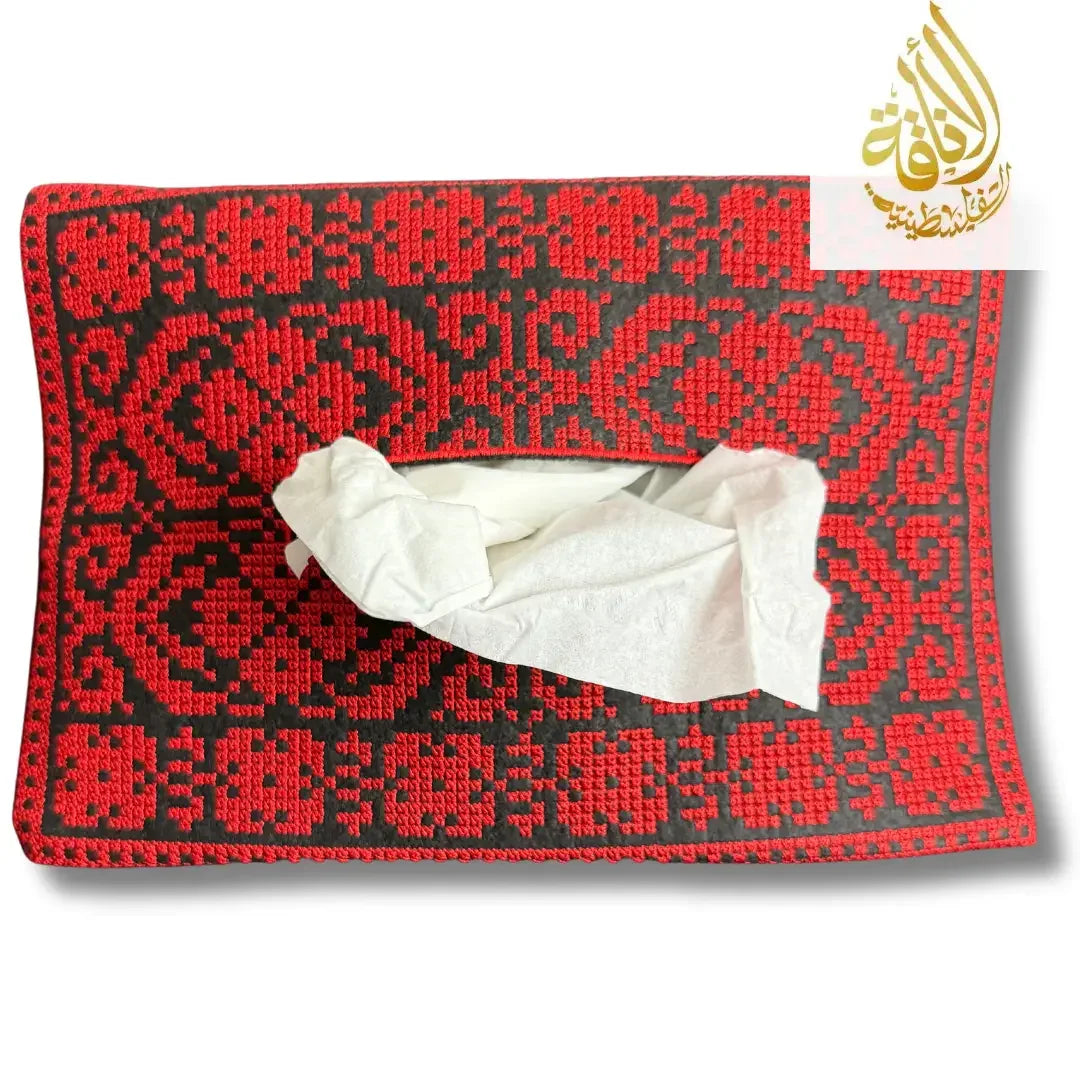 Tatreez Designed Tissue Box Palestinian Elegance