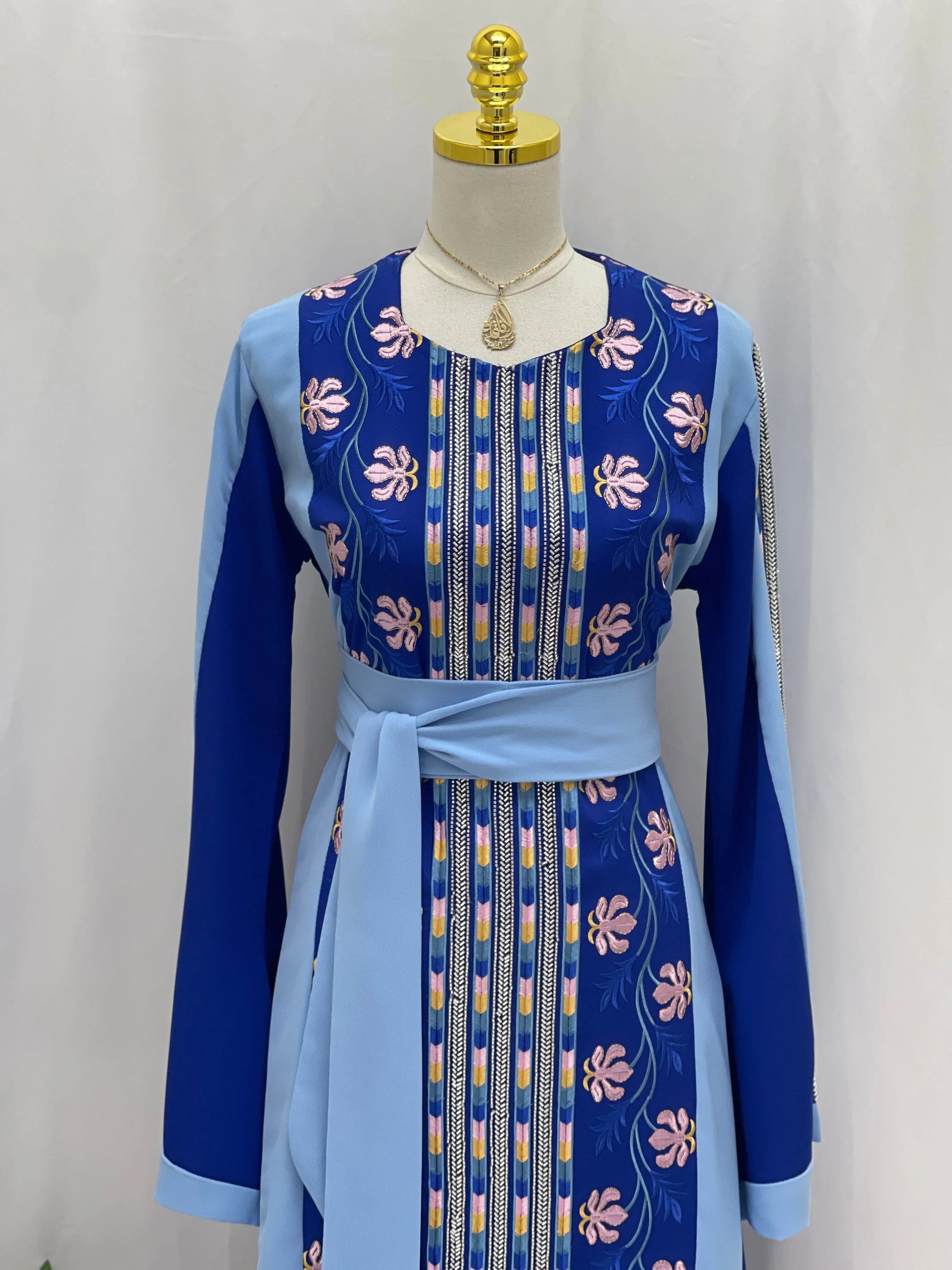 Thobe Areen With Manajel Beads Palestinian Elegance