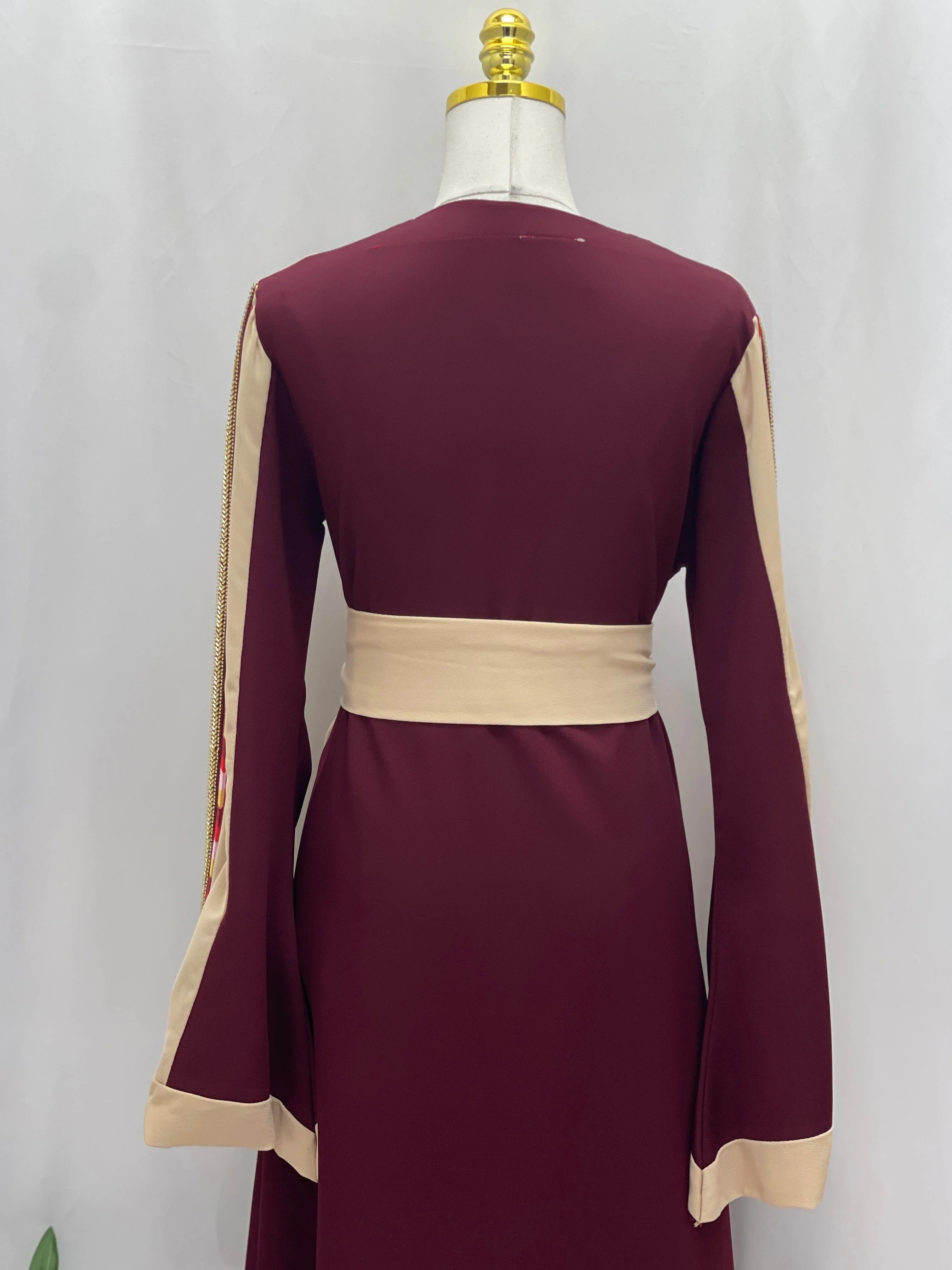 Thobe Areen With Manajel Beads Palestinian Elegance