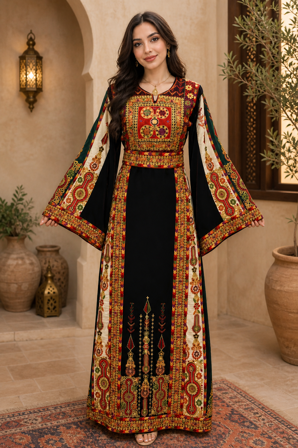 Zareefa Malika Velvet Heritage Thobe