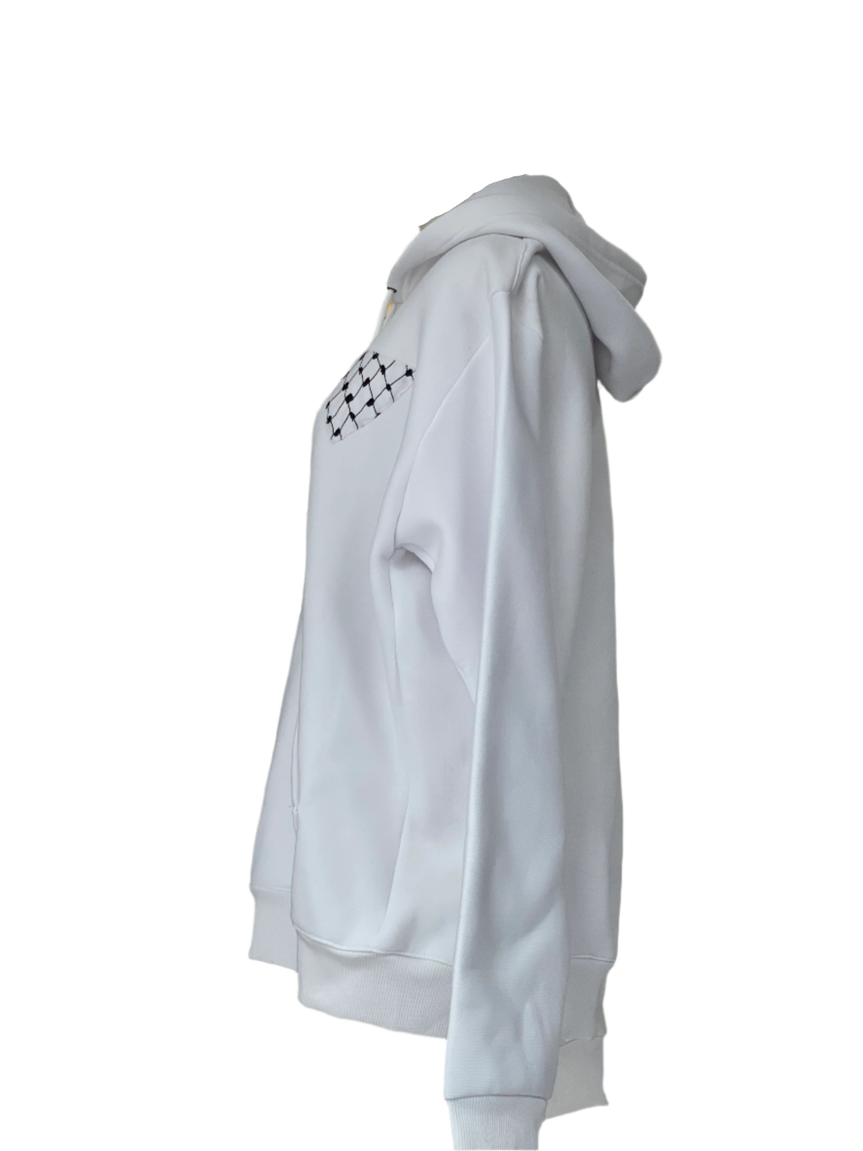 Unisex Kufiyeh Print Pullover Hoodie - Iconic Cultural Heritage Fashion Palestinian Elegance