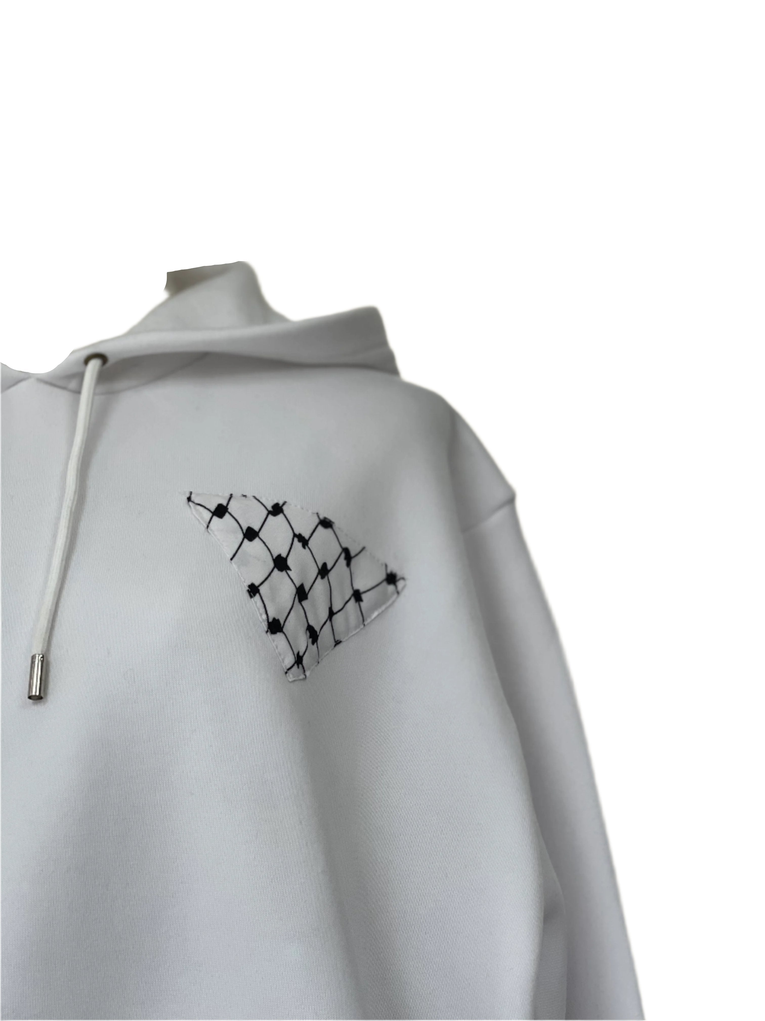 Unisex Kufiyeh Print Pullover Hoodie - Iconic Cultural Heritage Fashion Palestinian Elegance