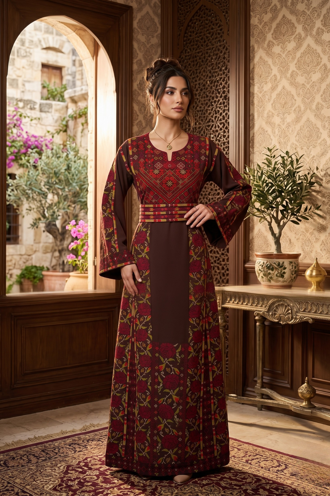 Rosewood Heritage EmbroideredThobe