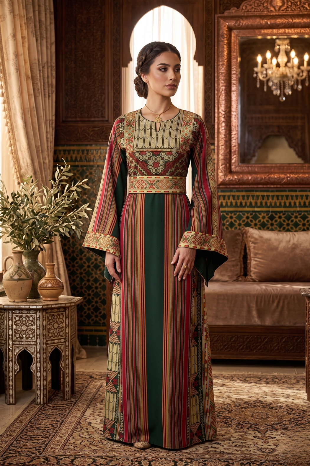 Majdalawi Heritage Embroidered Thoub