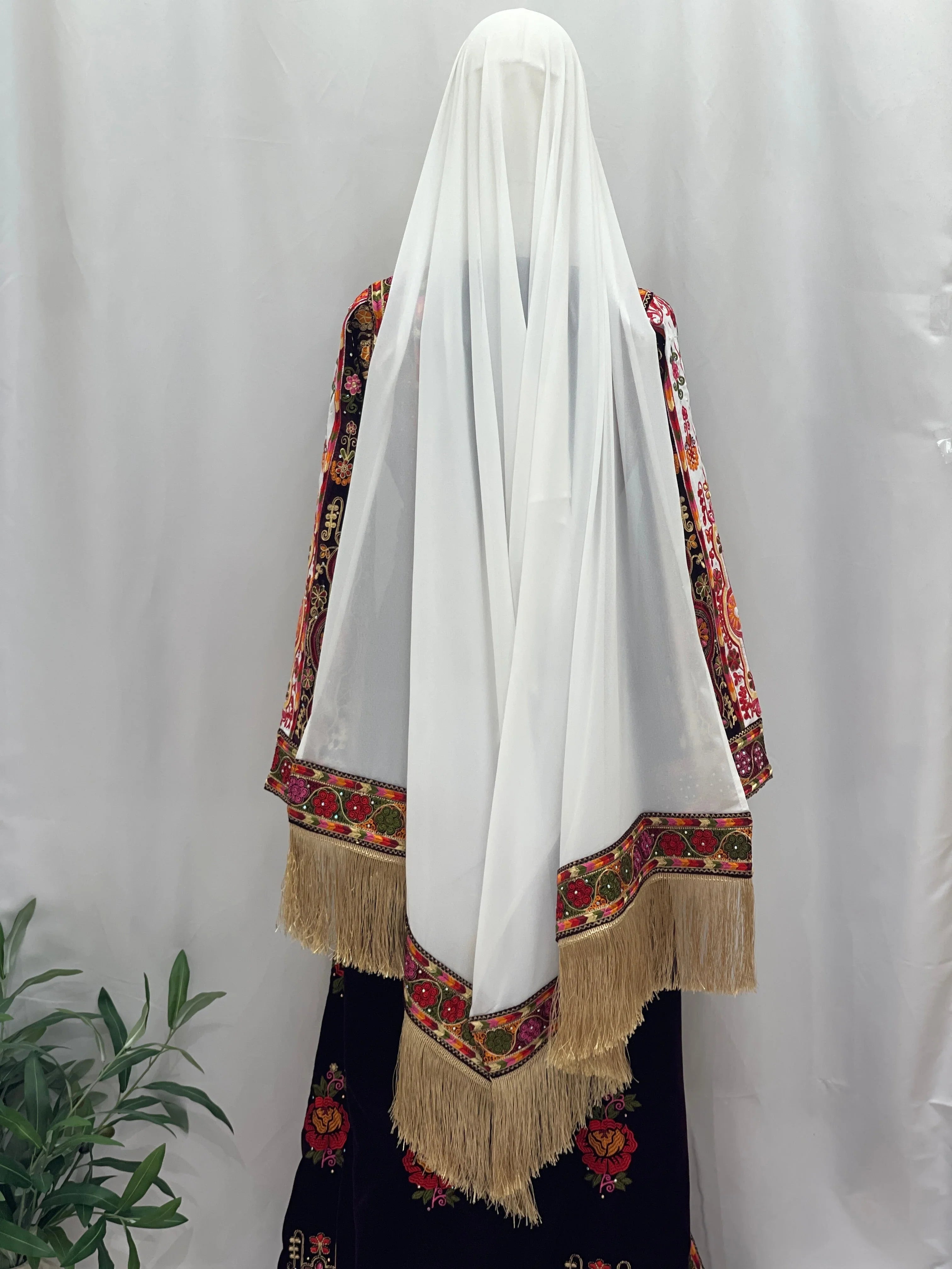 Zahr Al-Turath Velvet Thobe: Offering A Regal and Elegant Heritage-Inspired Look Palestinian Elegance