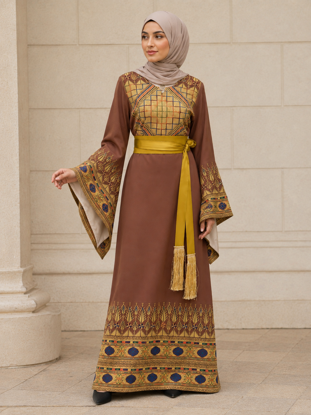 Elegant Embroidered Thoub – Sophisticated Tradition & Modern Luxury