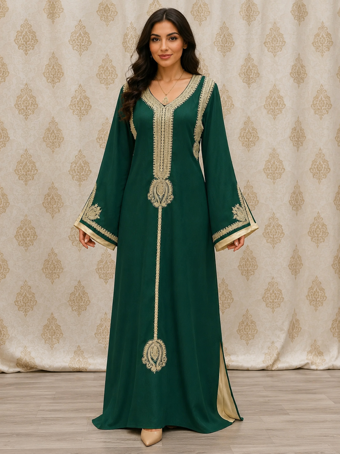 Regal Moroccan Jalabiya A Luxurious and Elegant Piece of Clothing