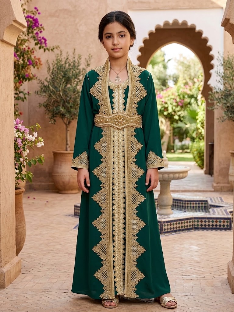 Princess Sema Girls Luxury Kaftan Elegant and Versatile Design