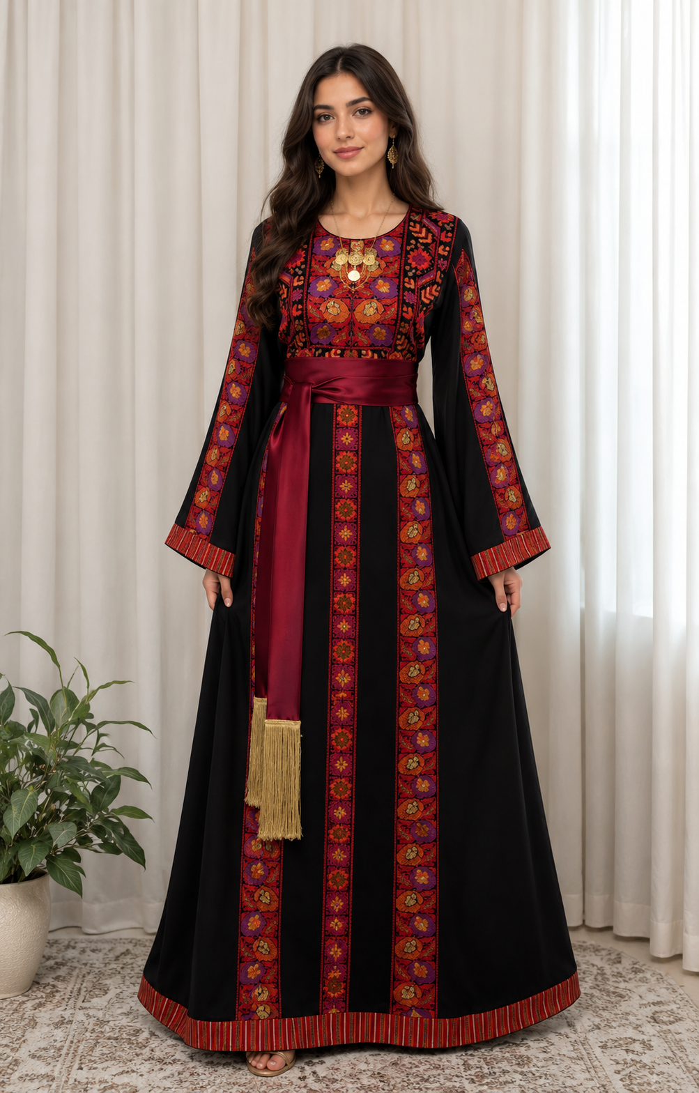 Lina Embroidered Thoub