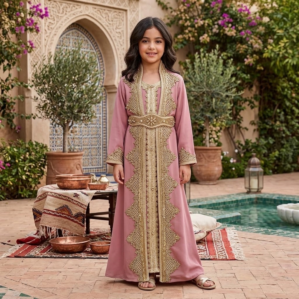 Princess Sema Girls Luxury Kaftan Elegant and Versatile Design
