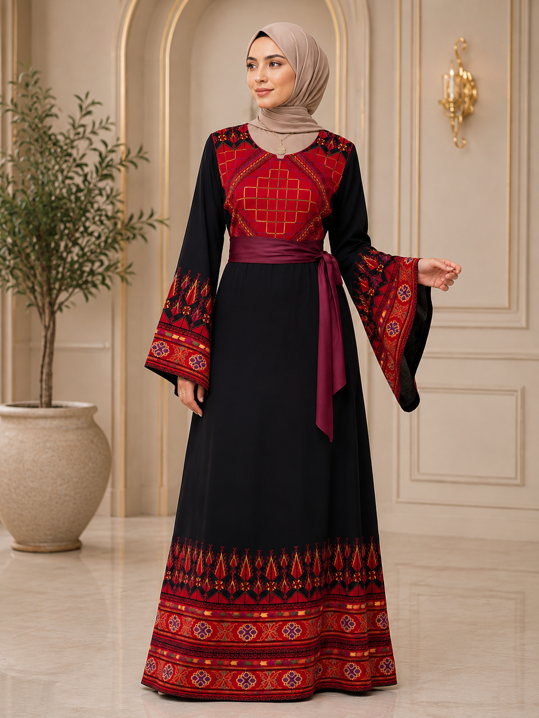 Elegant Embroidered Thoub – Sophisticated Tradition & Modern Luxury
